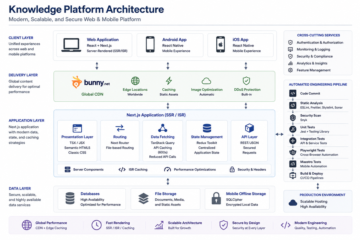 Detailed platform architecture diagram