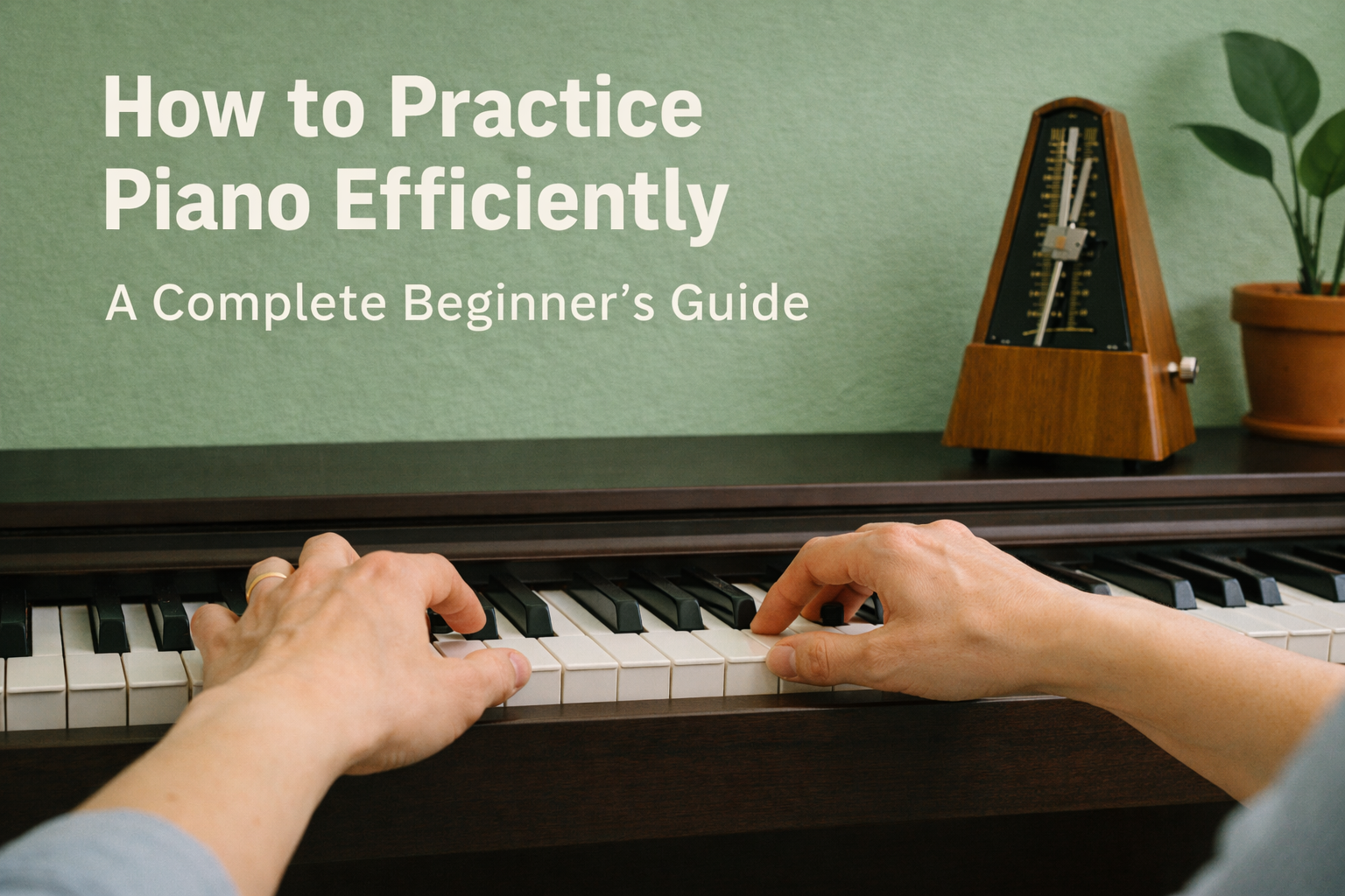 The Piano Practice-How to Practice Efficiently With Minimal Time.