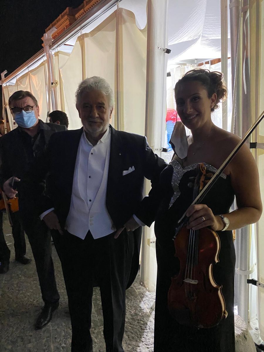 Con il maestro dopo il concerto