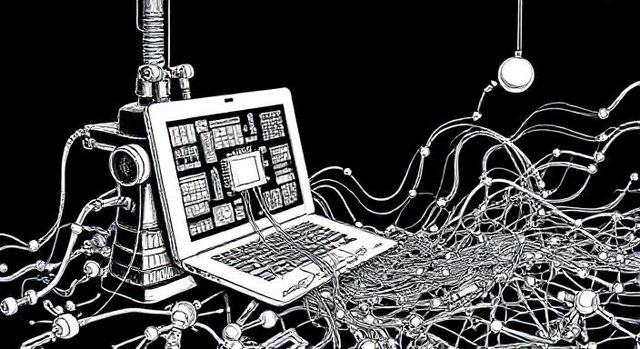 a drawing of a human brain on a beige background