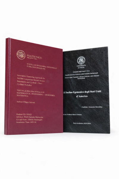Tesi di Laurea Personalizzate – Rilegatura Premium