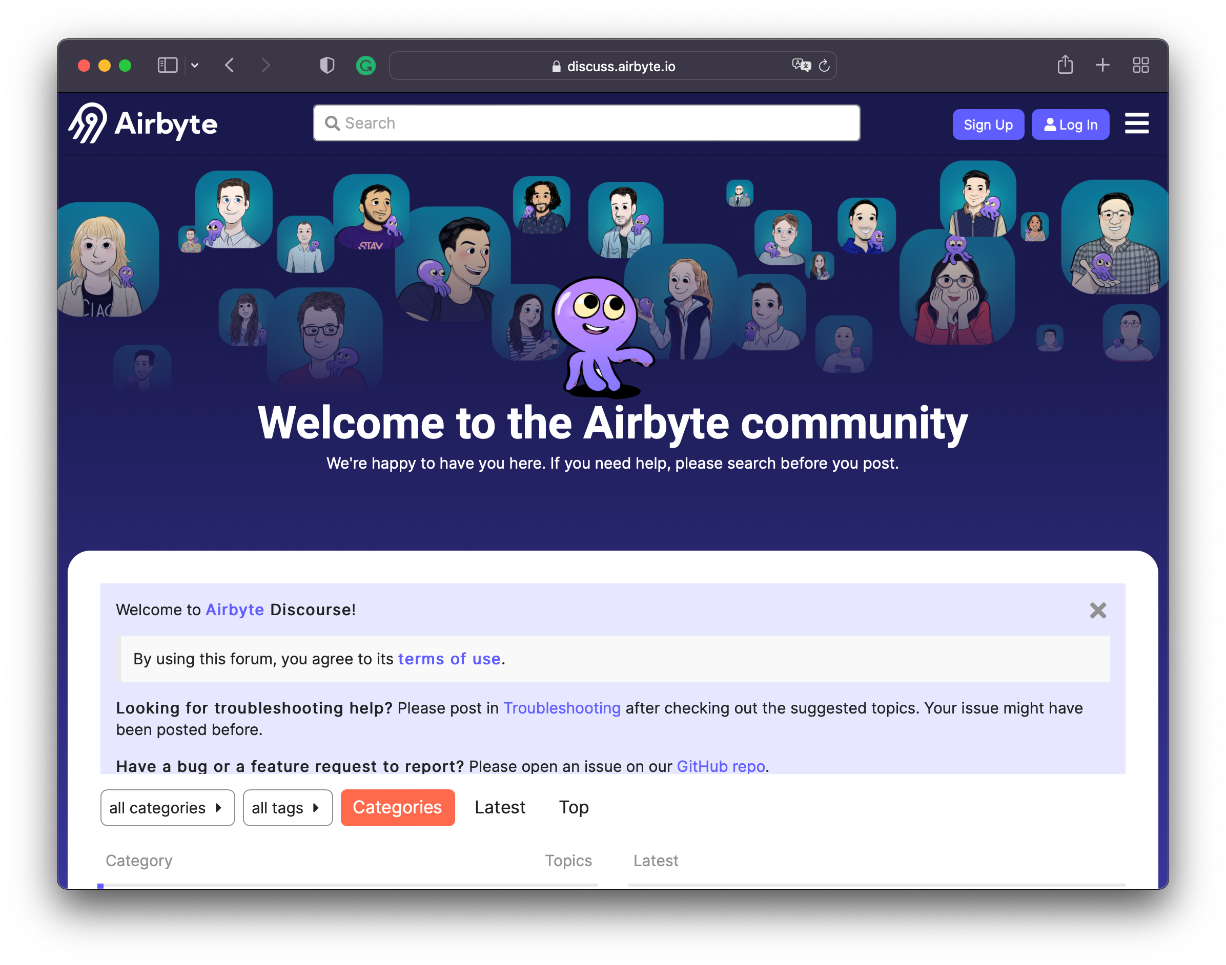 Airbyte forum