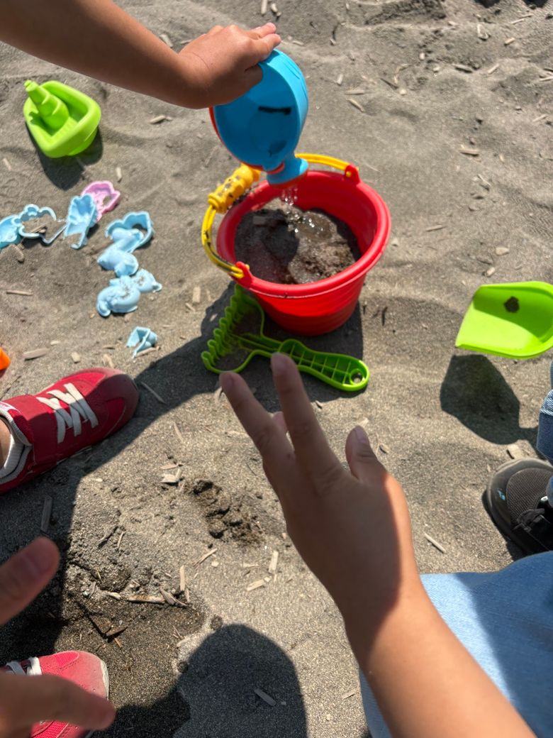 A joyful learning moment outdoors