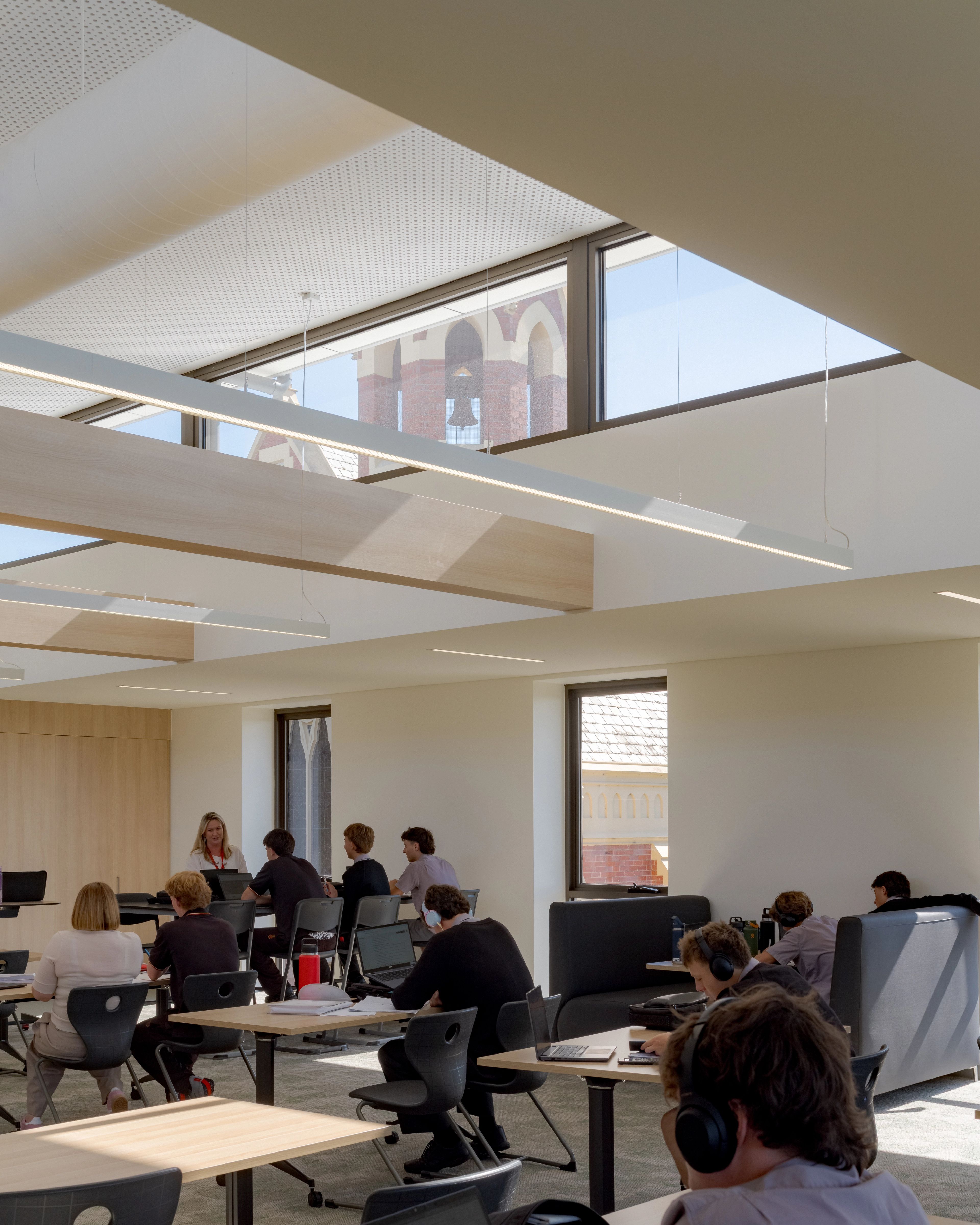 Classrooms of the Arts and Learning Precinct at St Joseph's College.