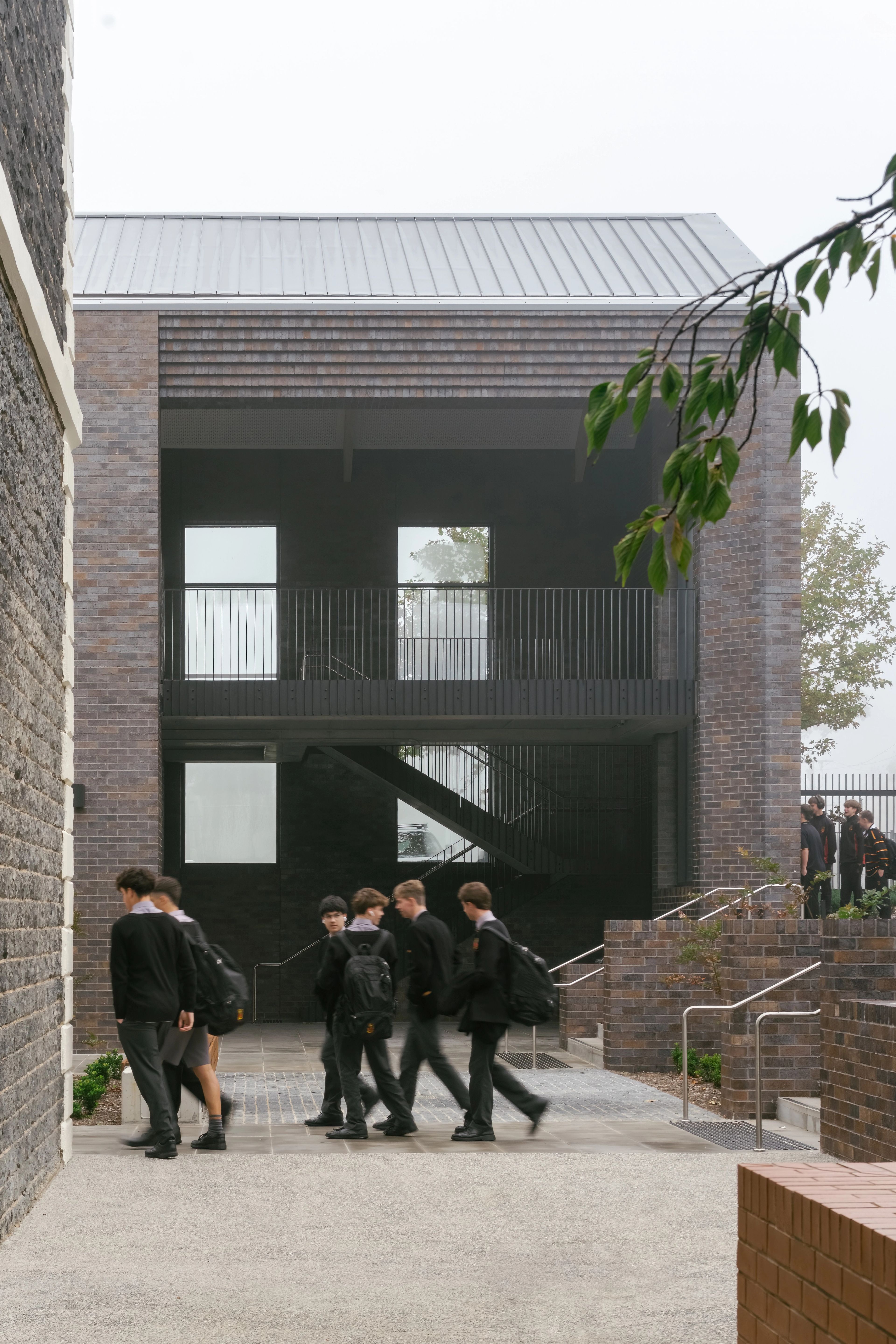 Side entrance of the Arts and Learning Precinct at St Joseph's College.