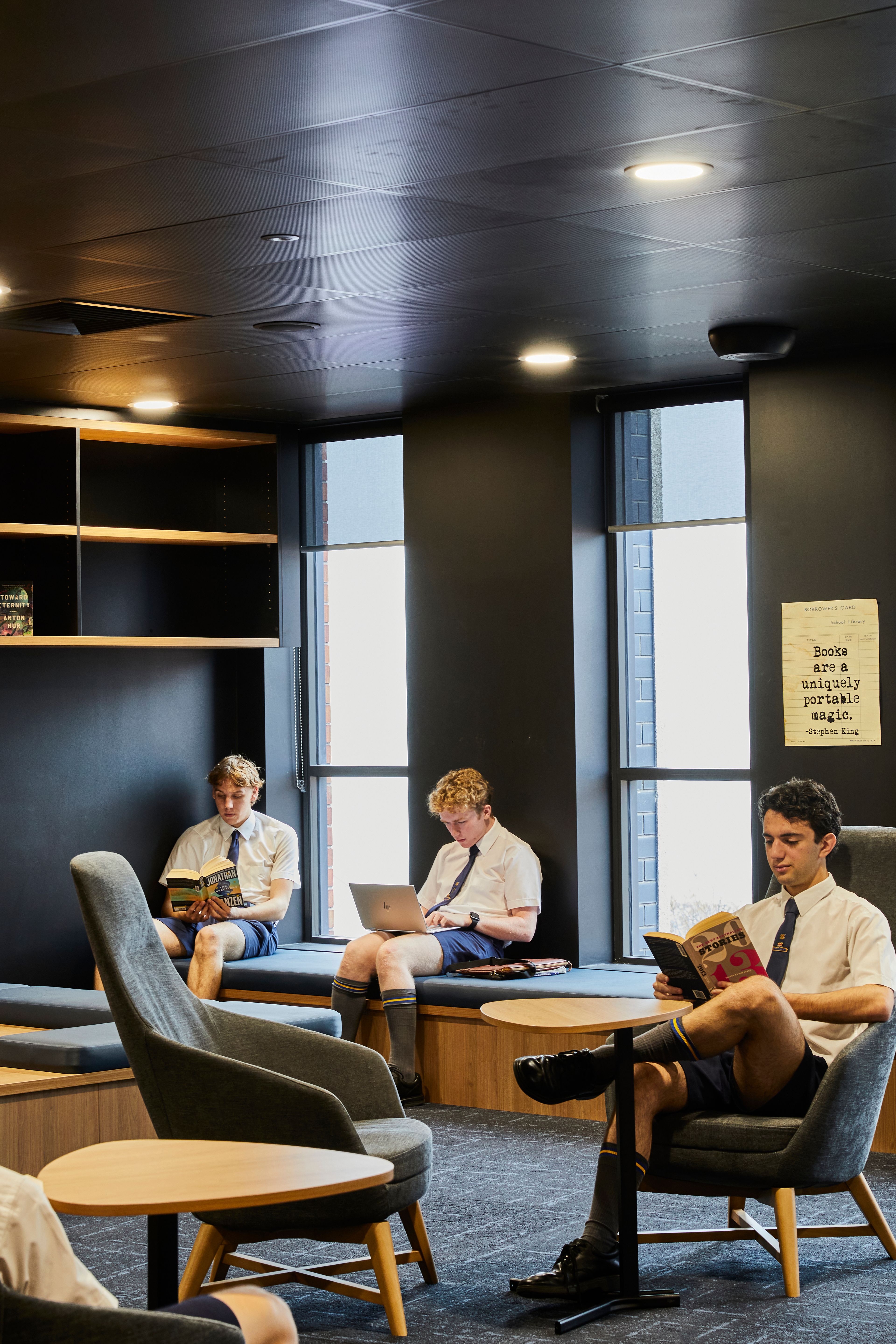Reading area of the Main Campus at St Aloysius' College.