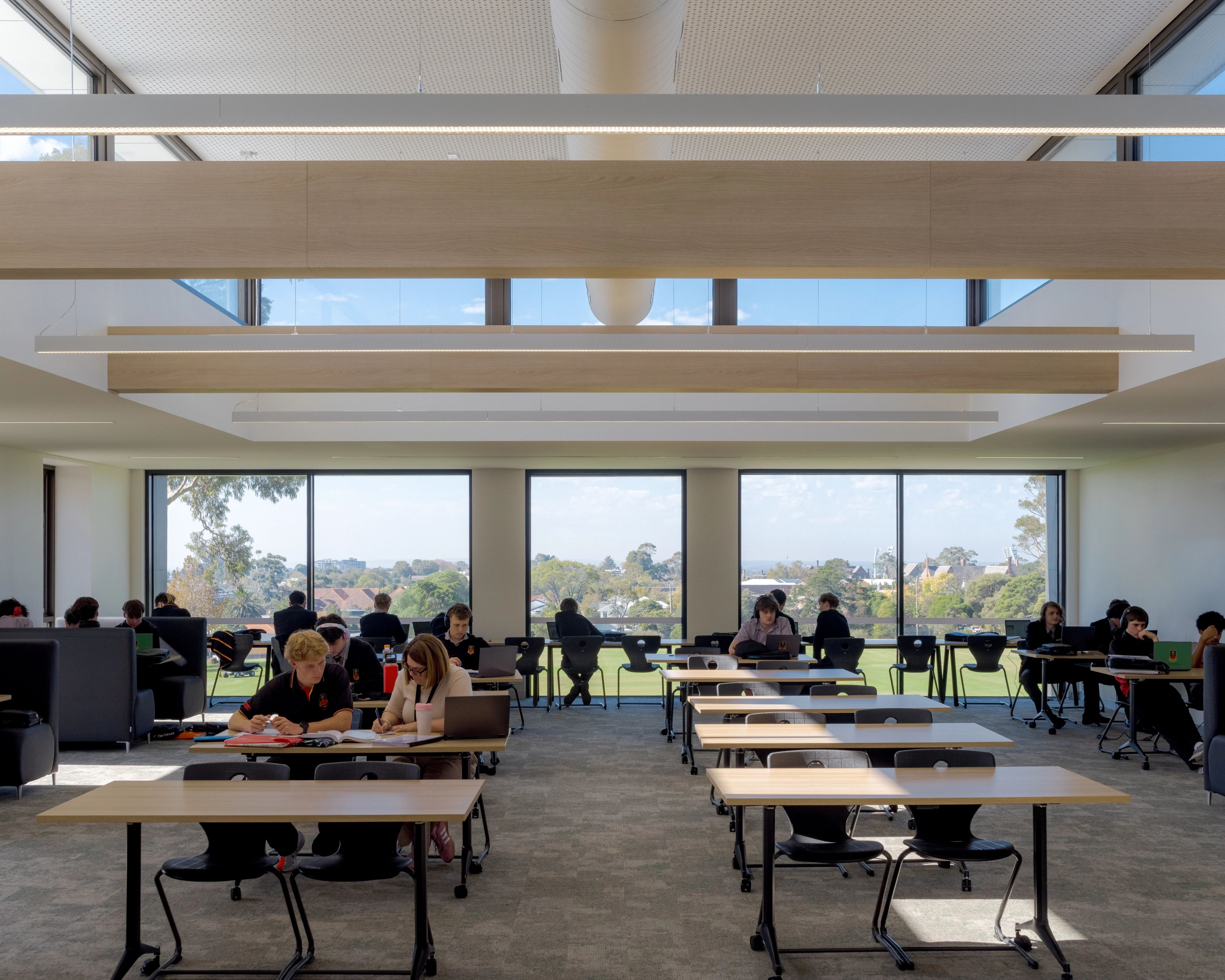Classrooms of the Arts and Learning Precinct at St Joseph's College.