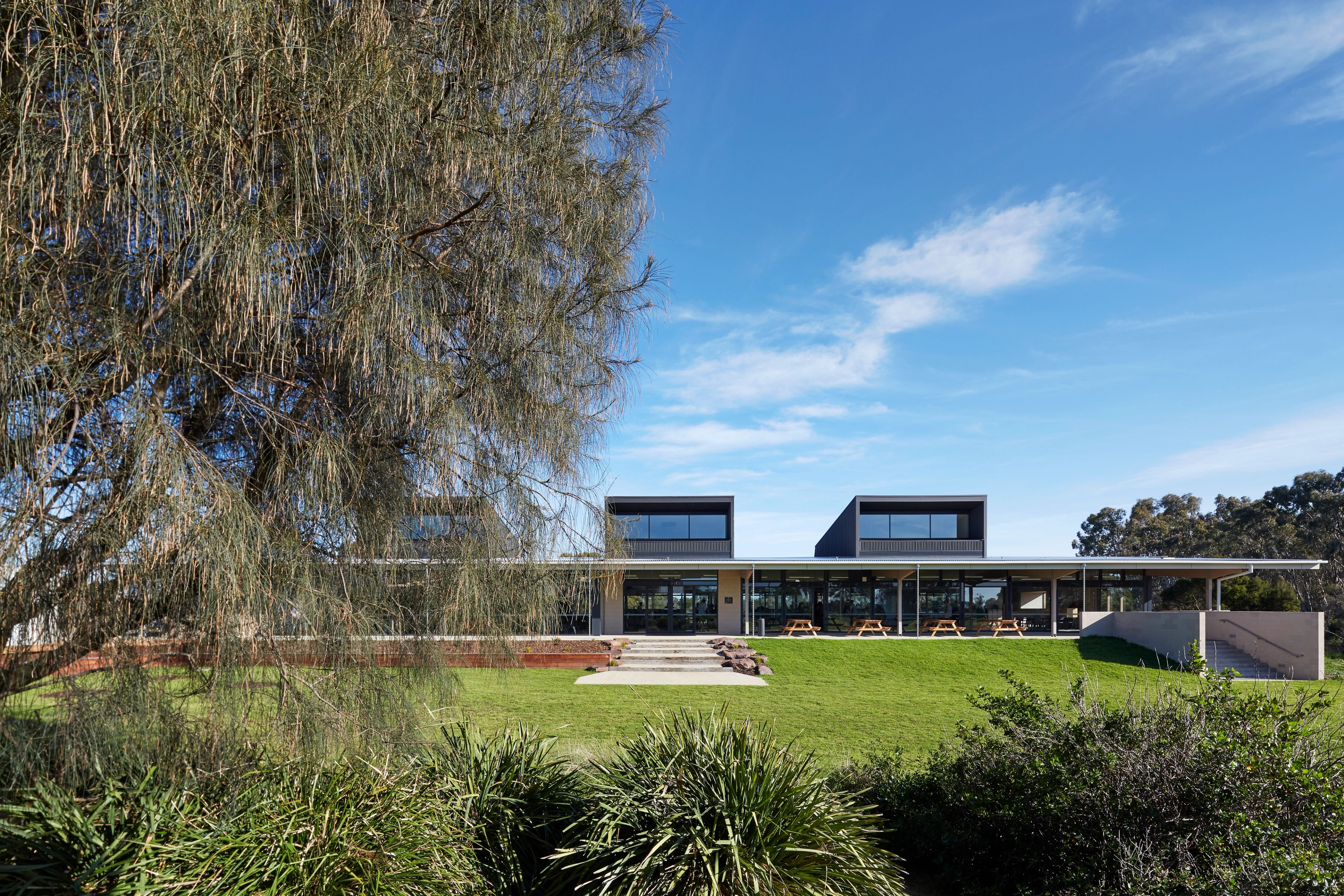 A landscape shot of the Senior Years Building at Cornish College.