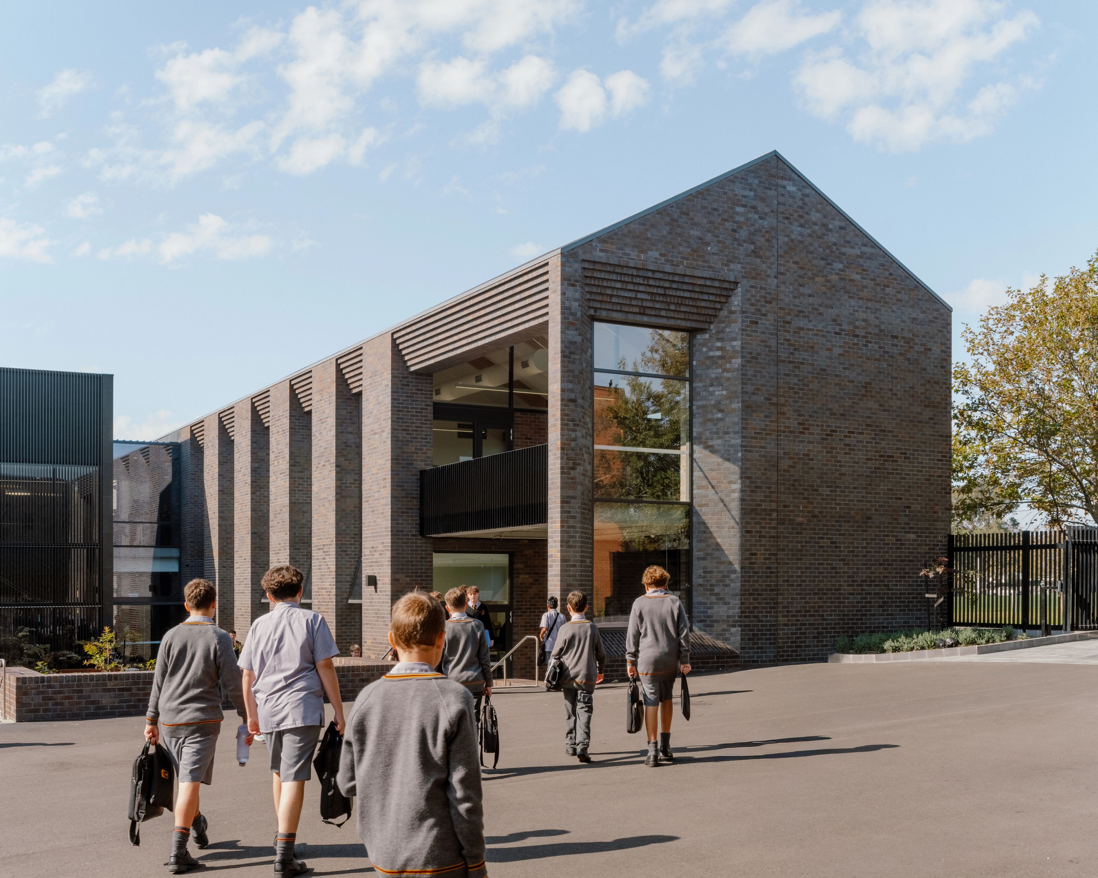 Front entrance of the Arts and Learning Precinct at St Joseph's College.