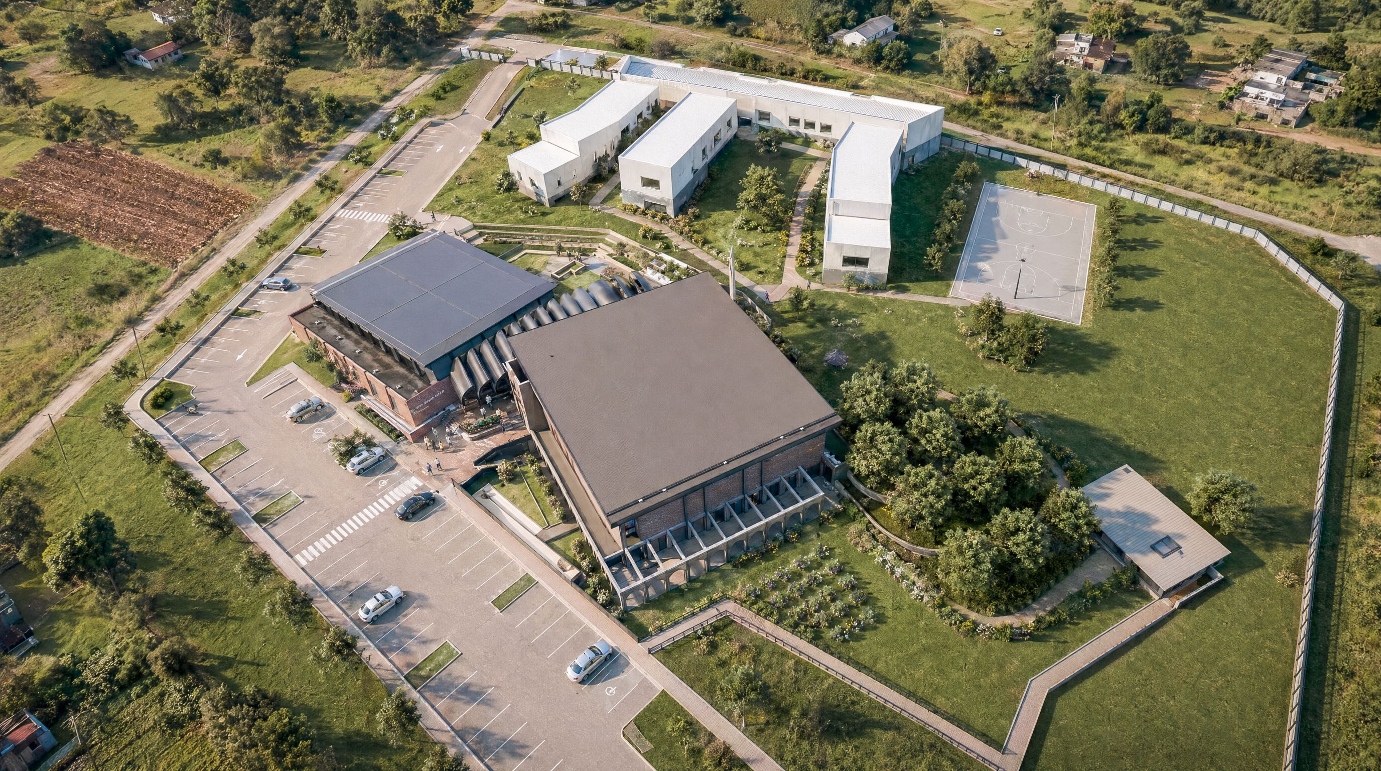 Aerial render of the Seleucia–Ctesiphon community hall in Leppington.