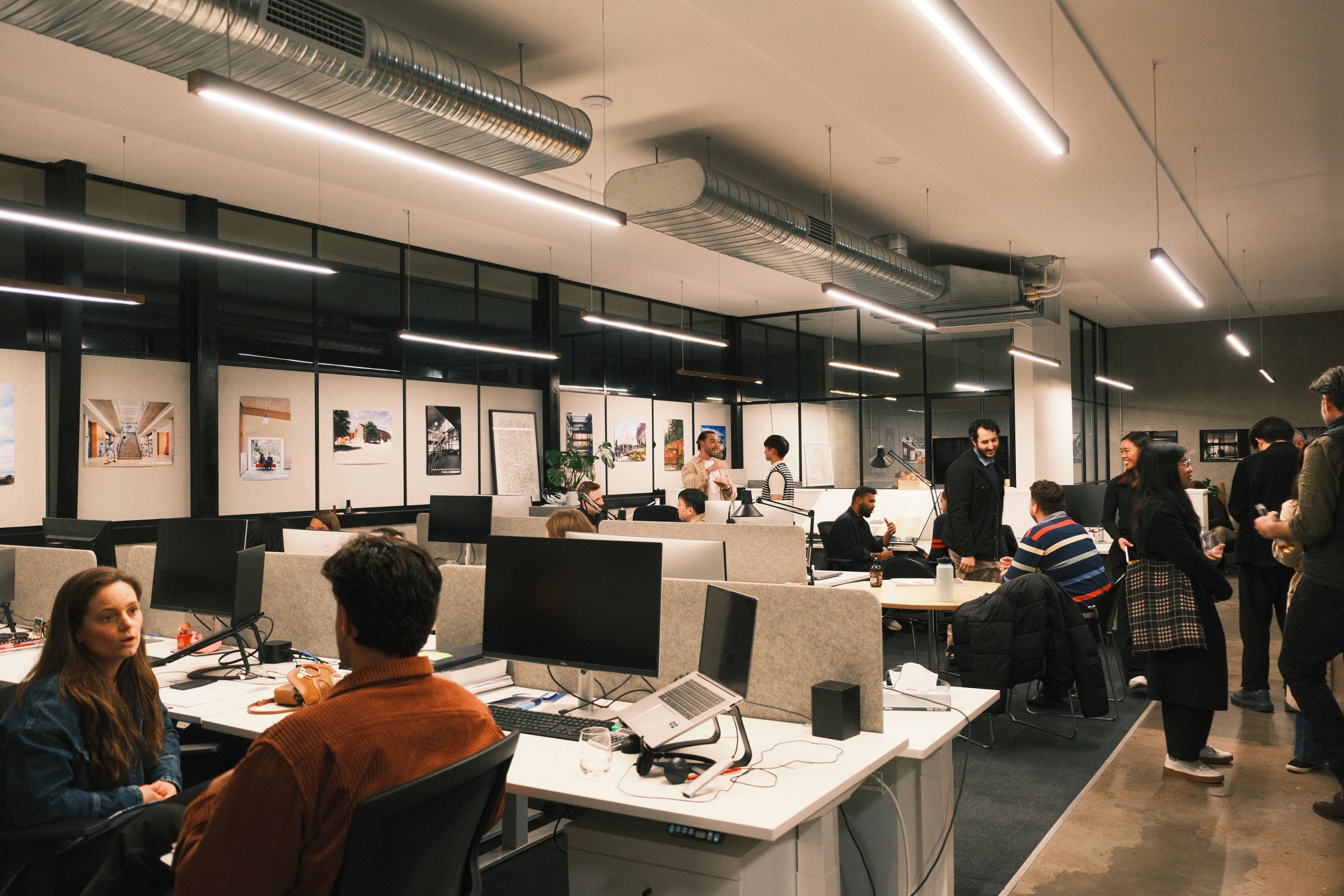 Internal office shot of the Geelong studio