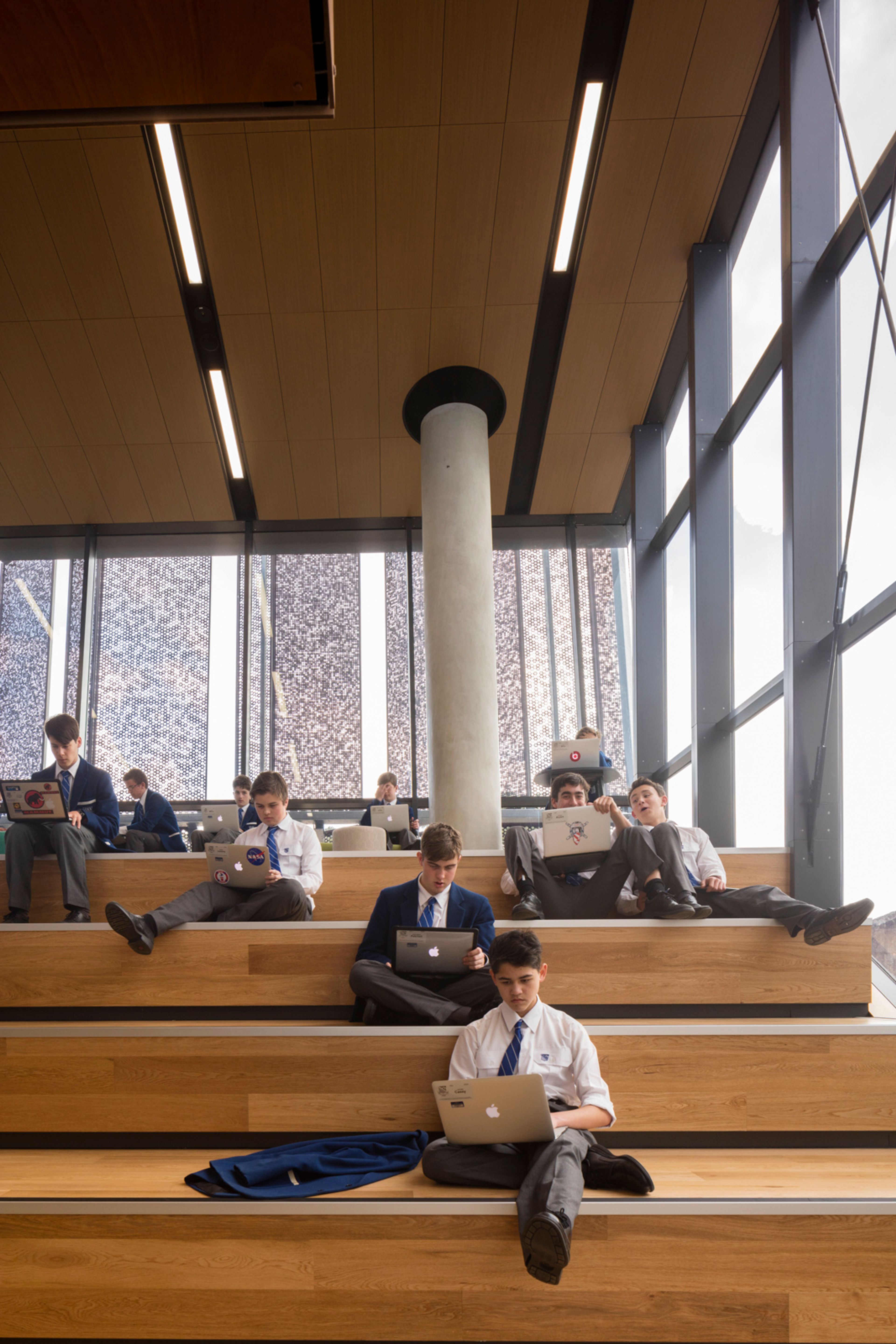 Tiered seating of the Therry Building at St Ignatius' College.