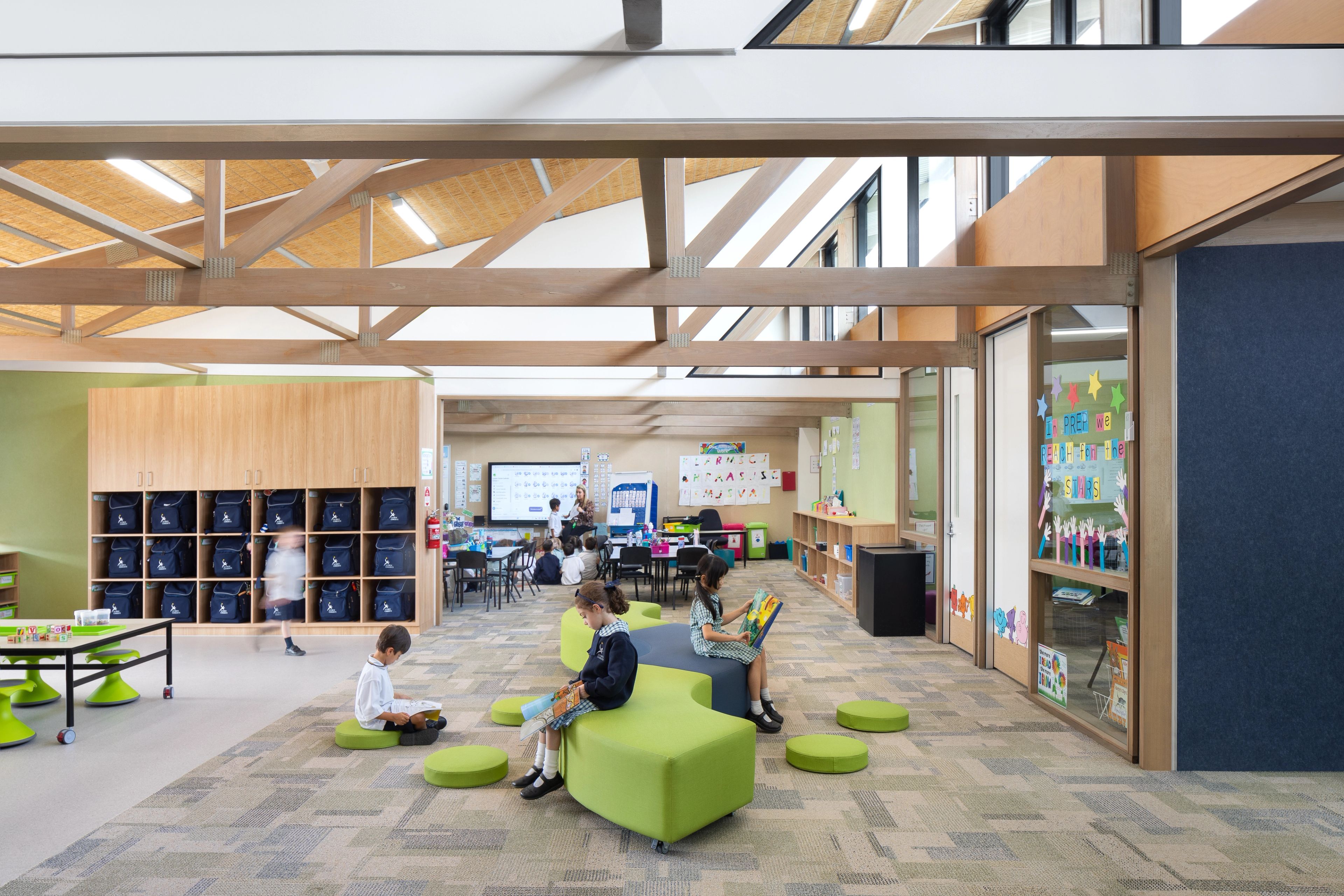 An interior shot of the Lumen Christi Catholic Primary School.