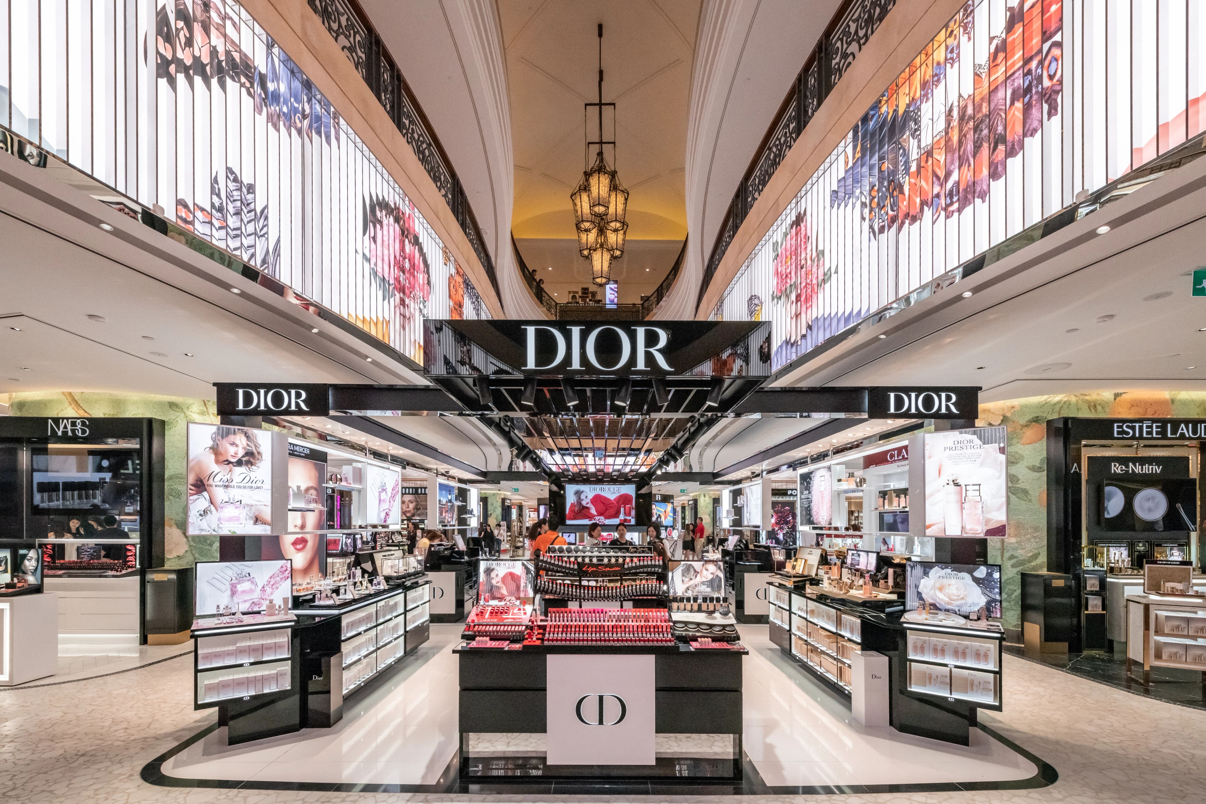 An interior shot of DFS T Galleria Beauty Hall at Four Seasons Macau.