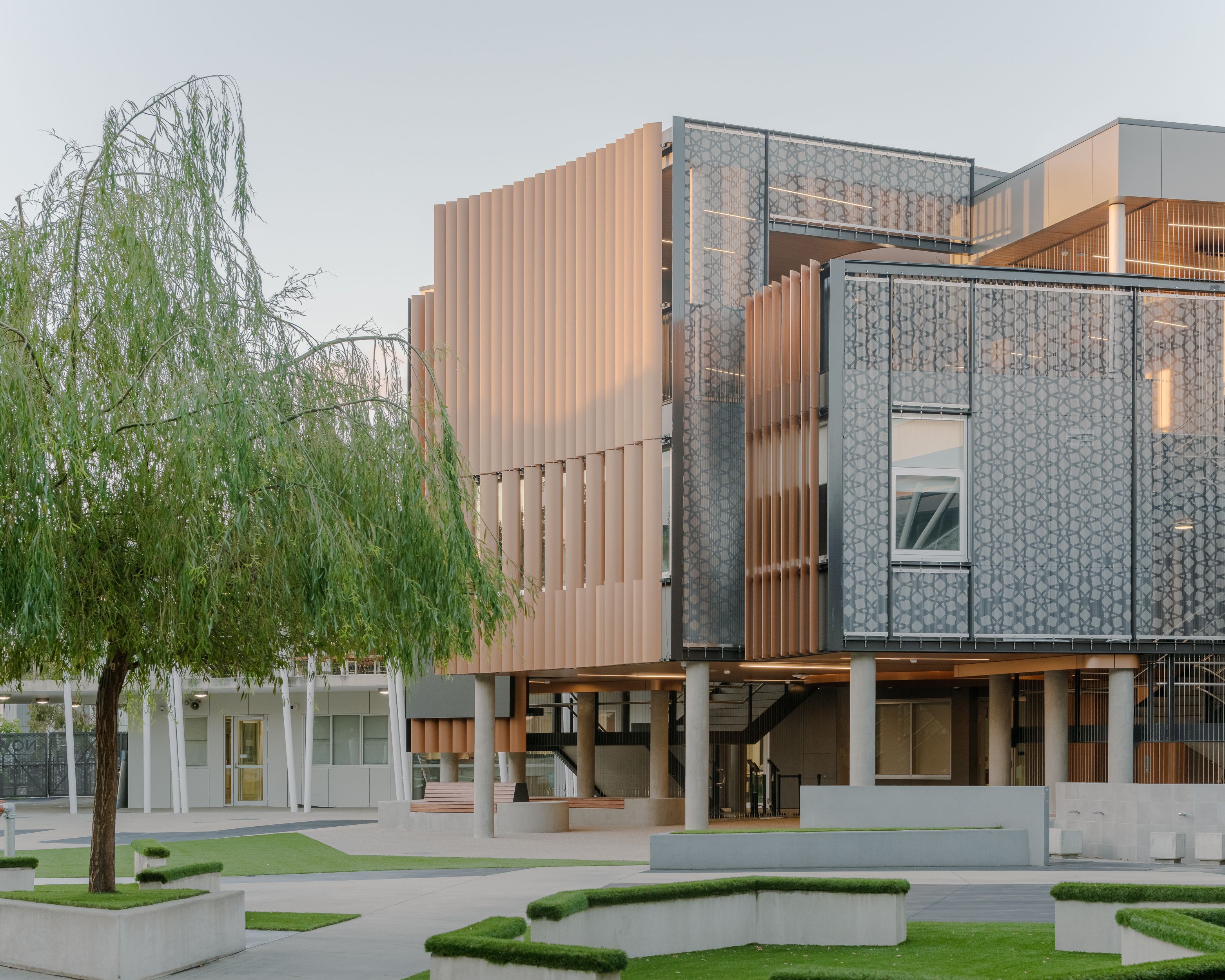 Front entrance of the Islamic College of Melbourne - Administration & Wellness Centre.