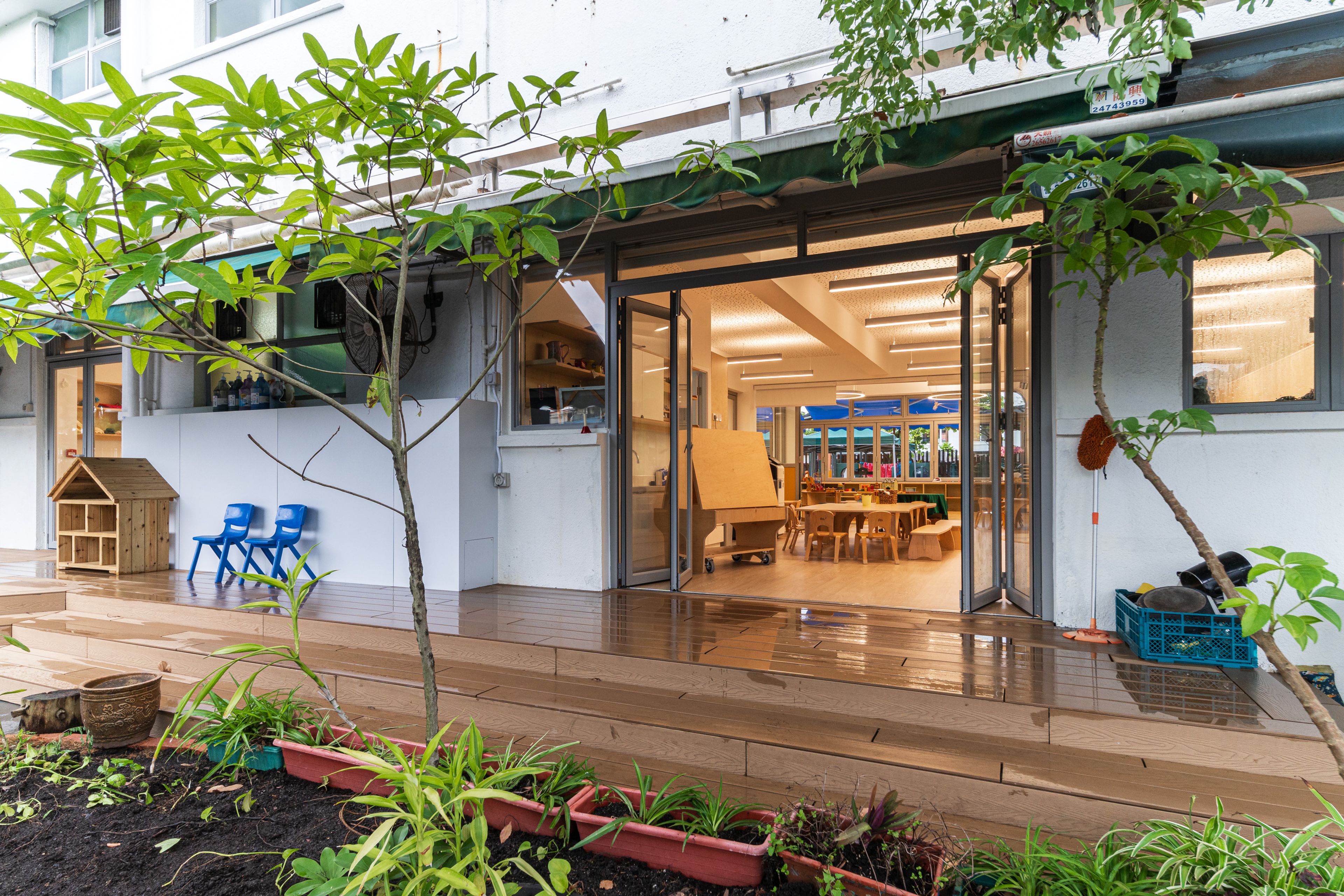 Front entrance of the ICHK Hong Lok Yuen Kindergarten.