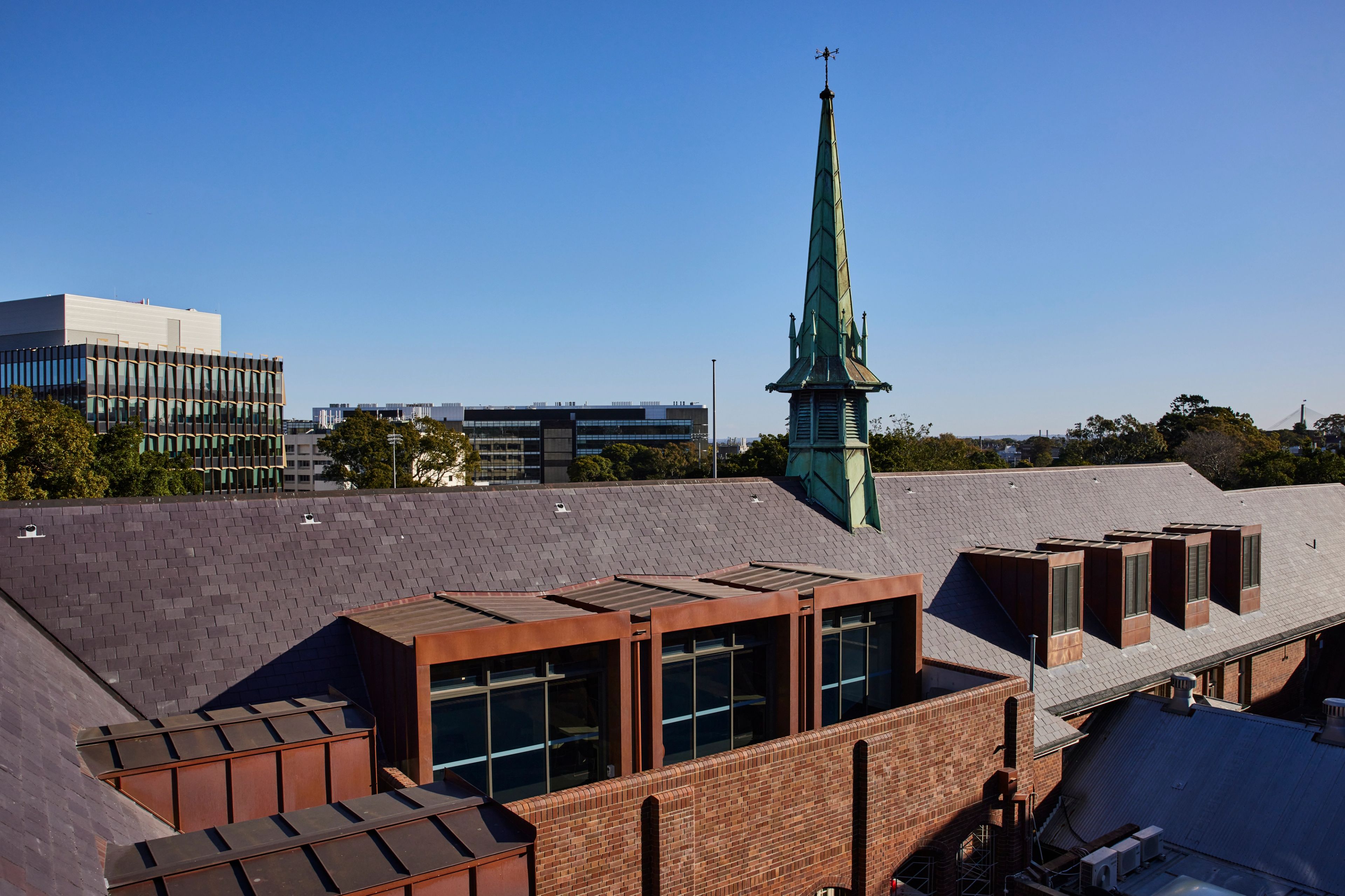 An exterior shot of The Attic at Wesley College.