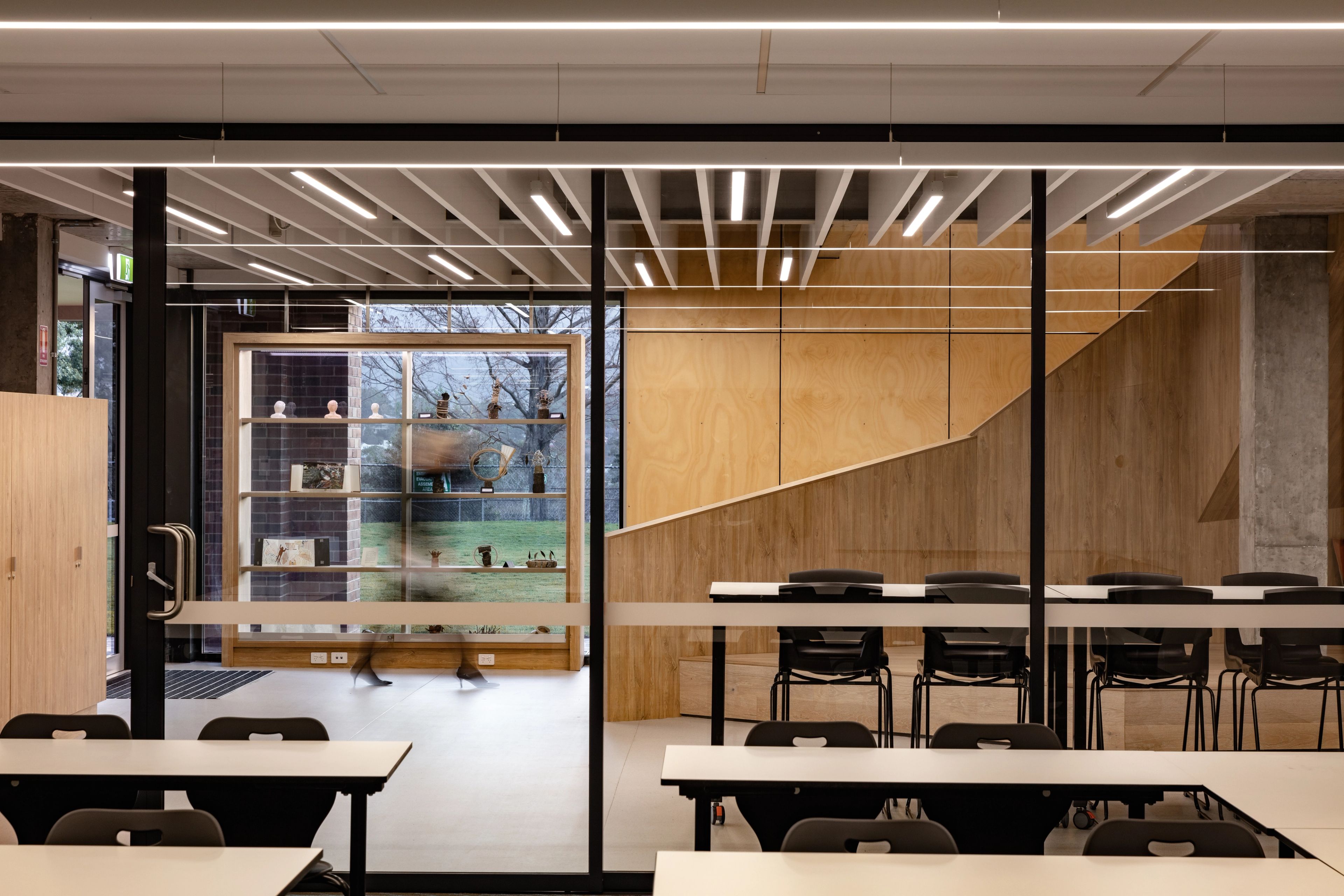 An interior shot of Block M at the Illawarra Grammar School.