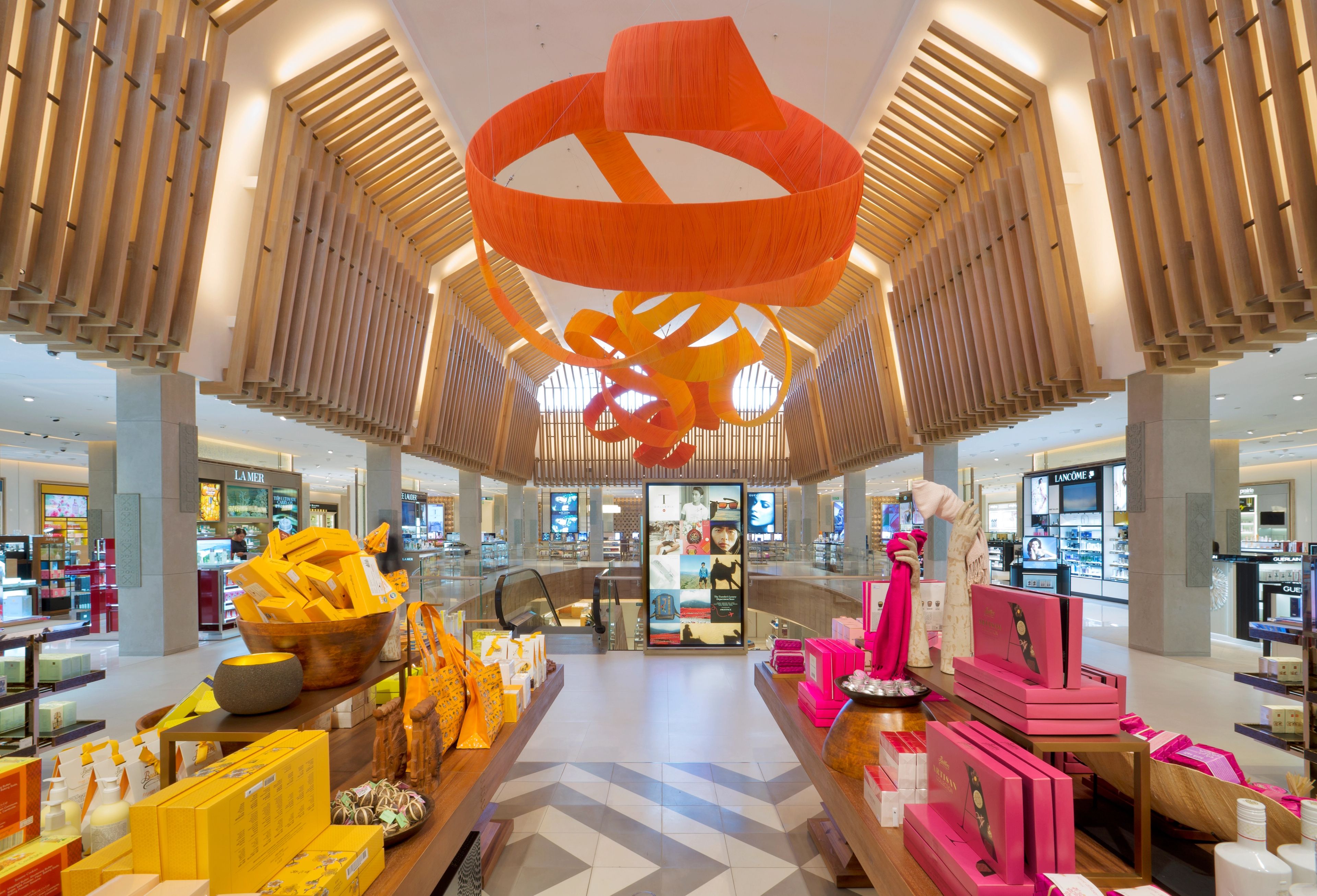 DFS T Galleria Siem Reap showcasing a contemporary luxury retail interior with premium boutiques and central atrium.