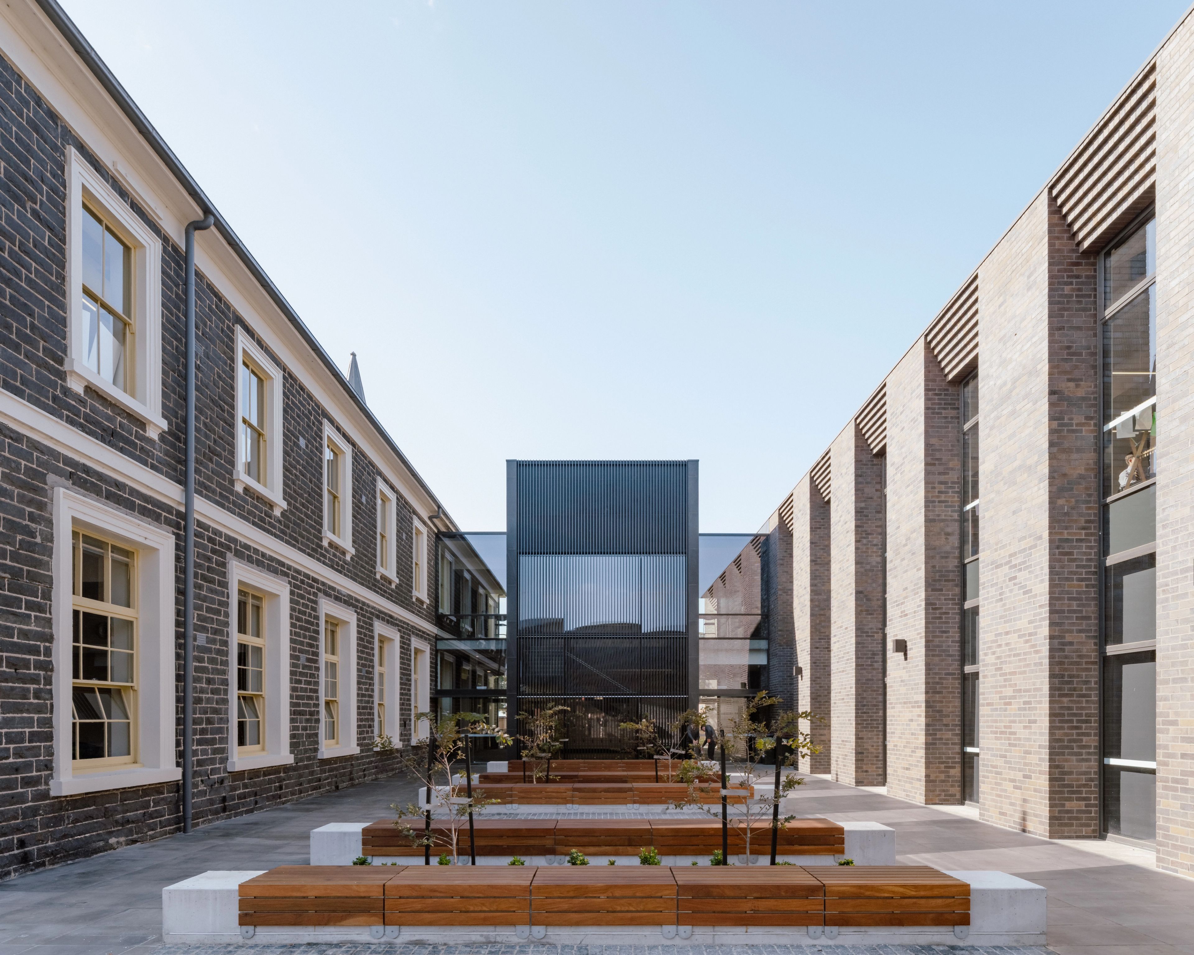 Front entrance of the Arts and Learning Precinct at St Joseph's College.