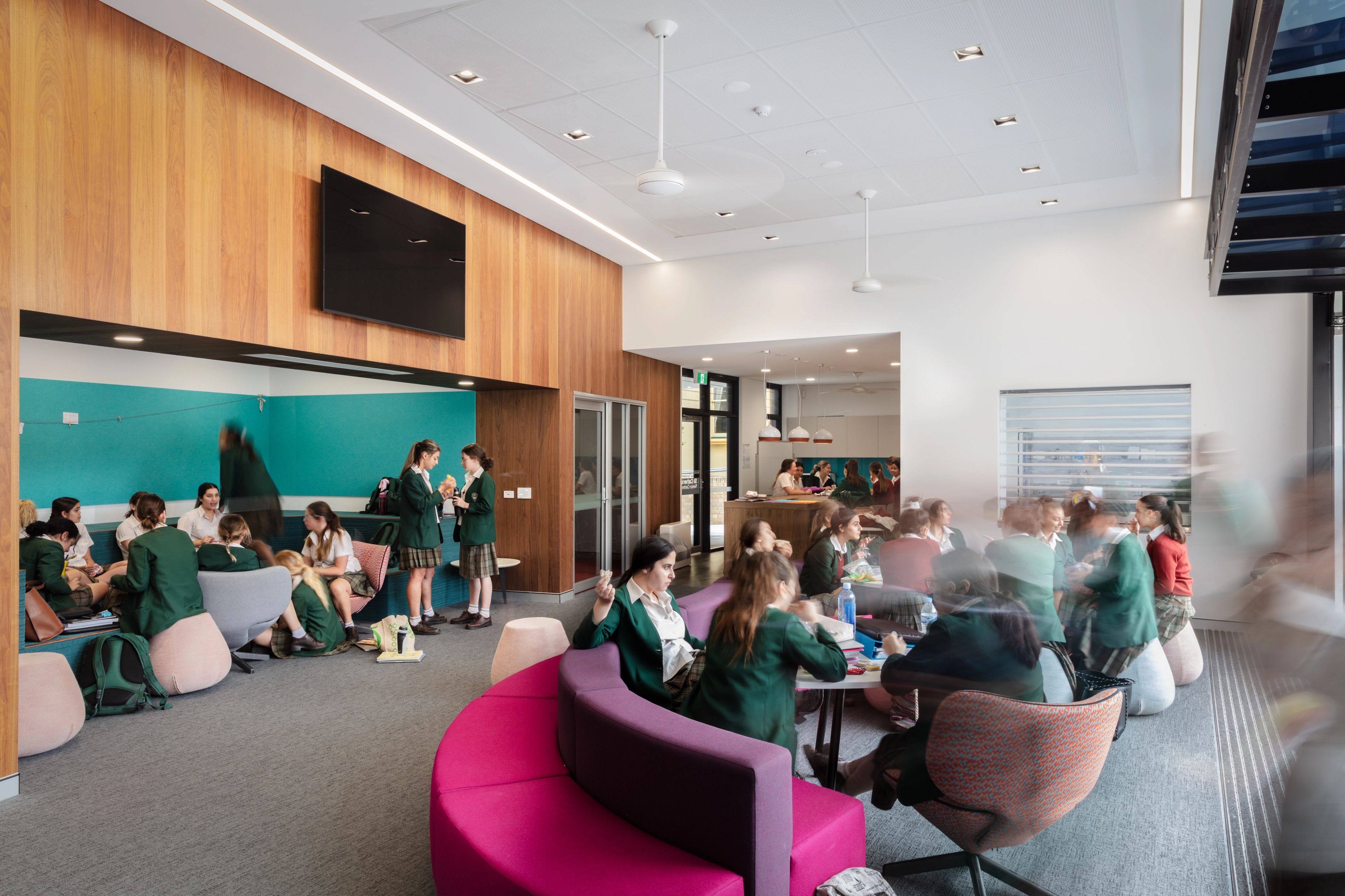 An interior shot of the Siena Senior Centre at Santa Sabina College.