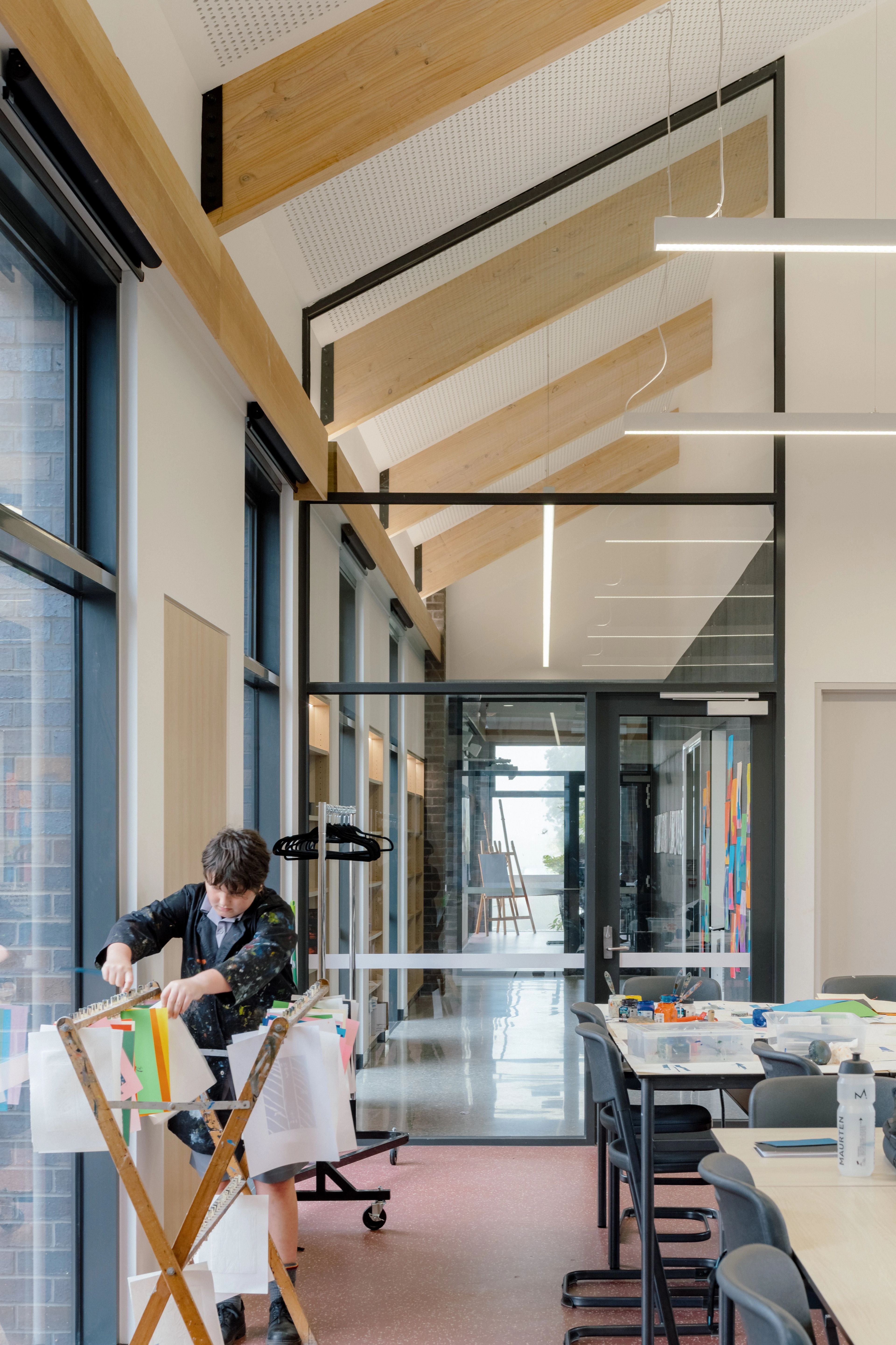 Classrooms of the Arts and Learning Precinct at St Joseph's College.