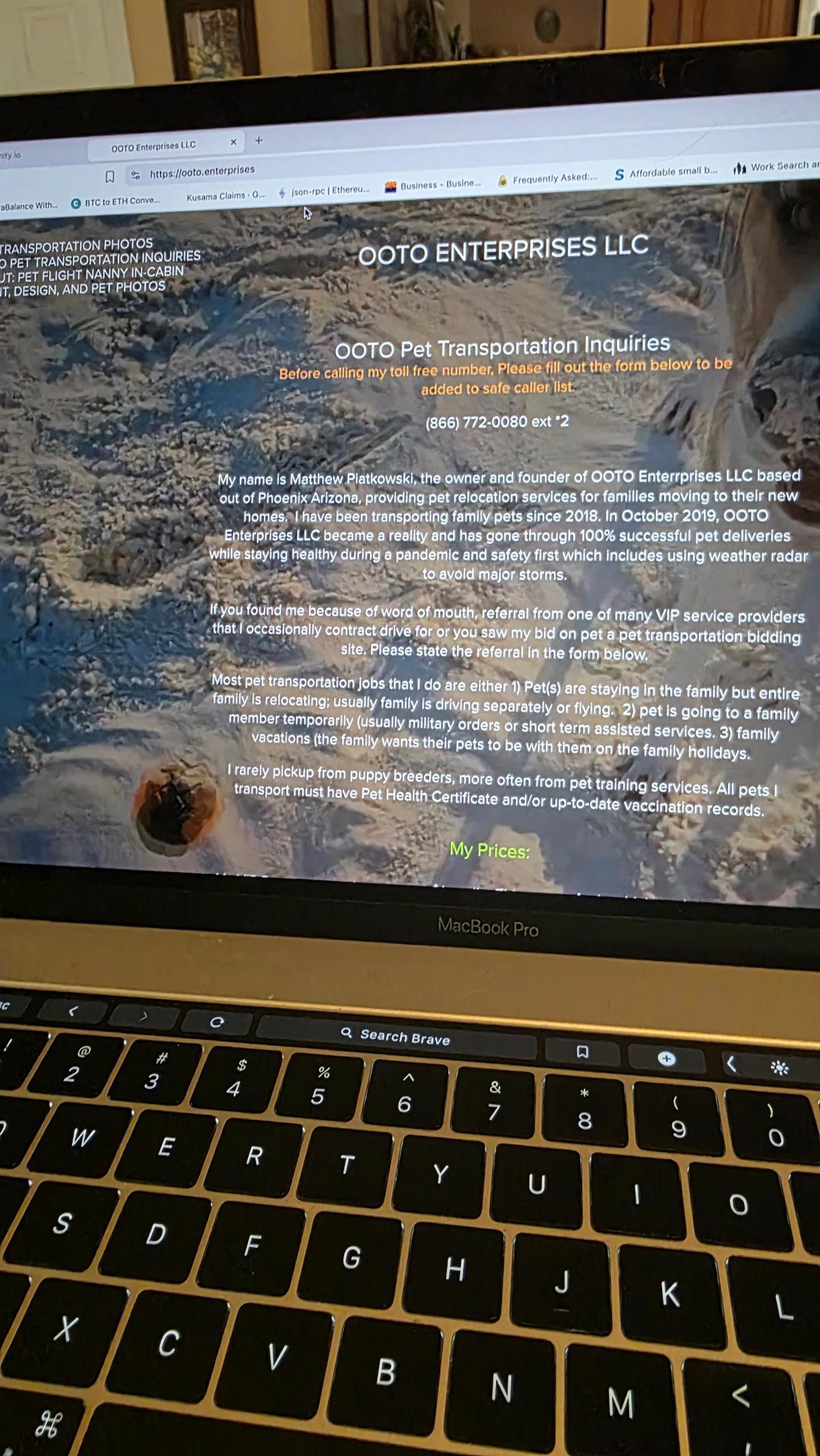 Is 00T0.us 00T0 Enterprises? 