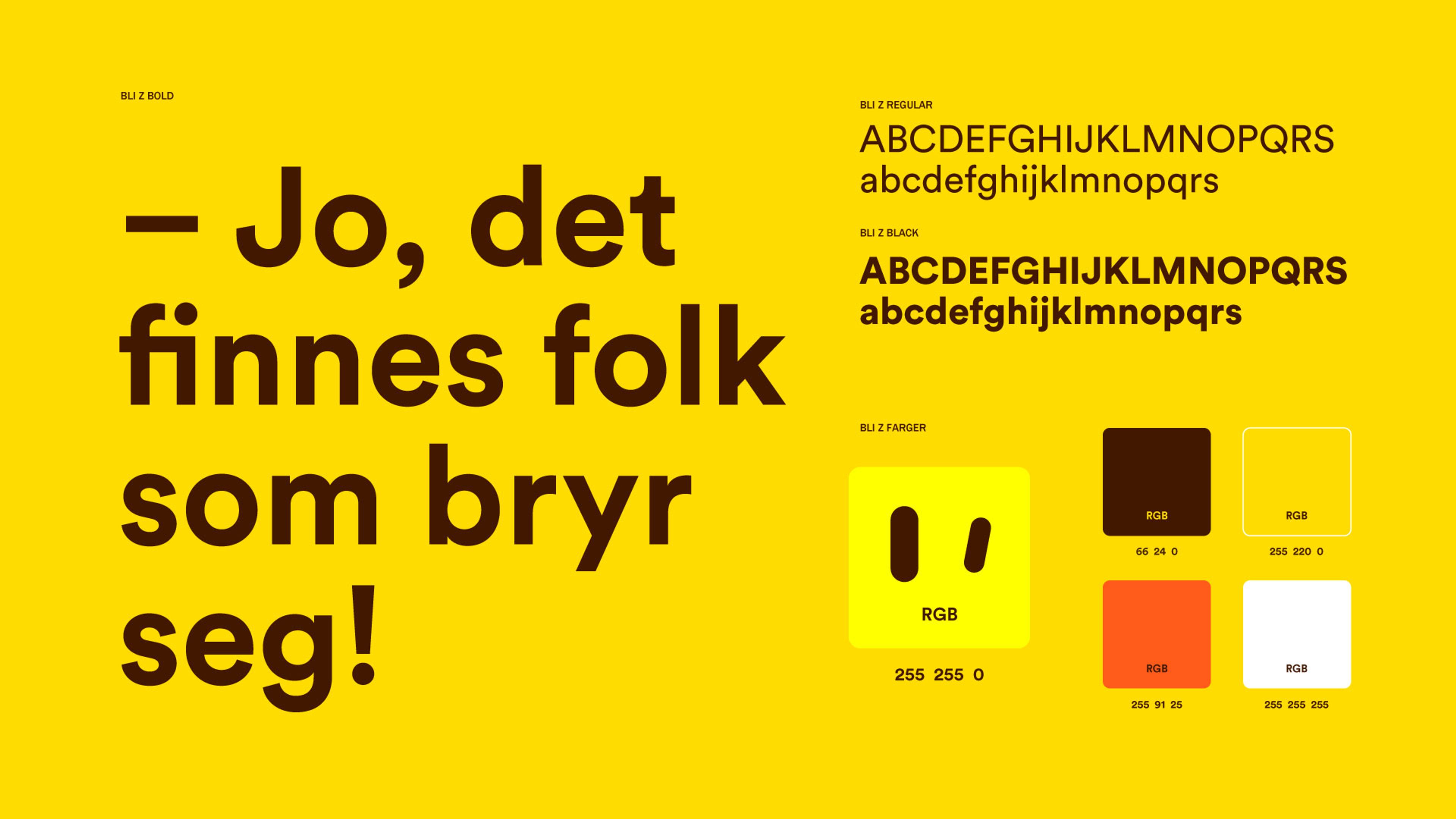 Bli sett typografi