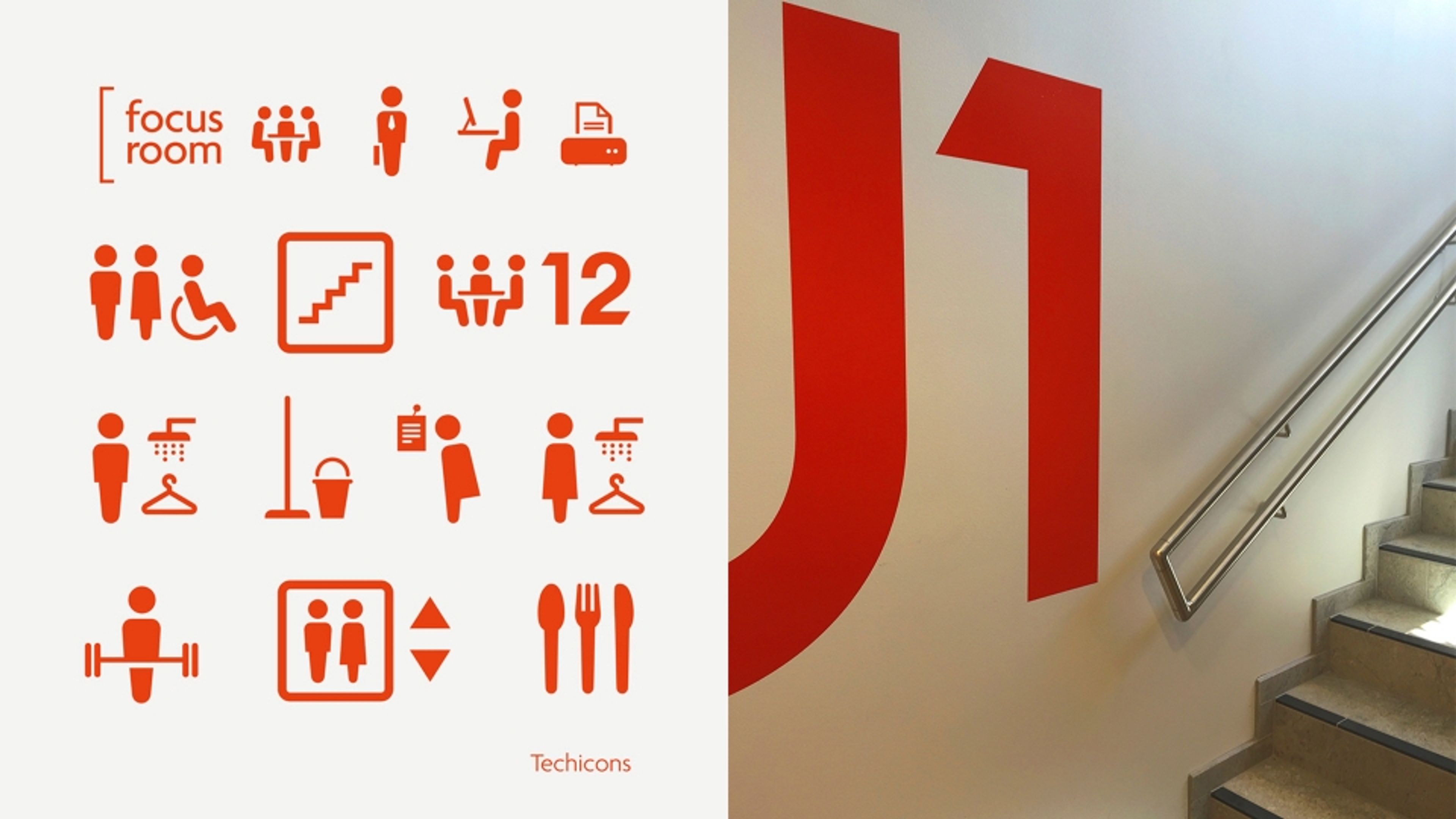 Ikoner og trappeoppgang