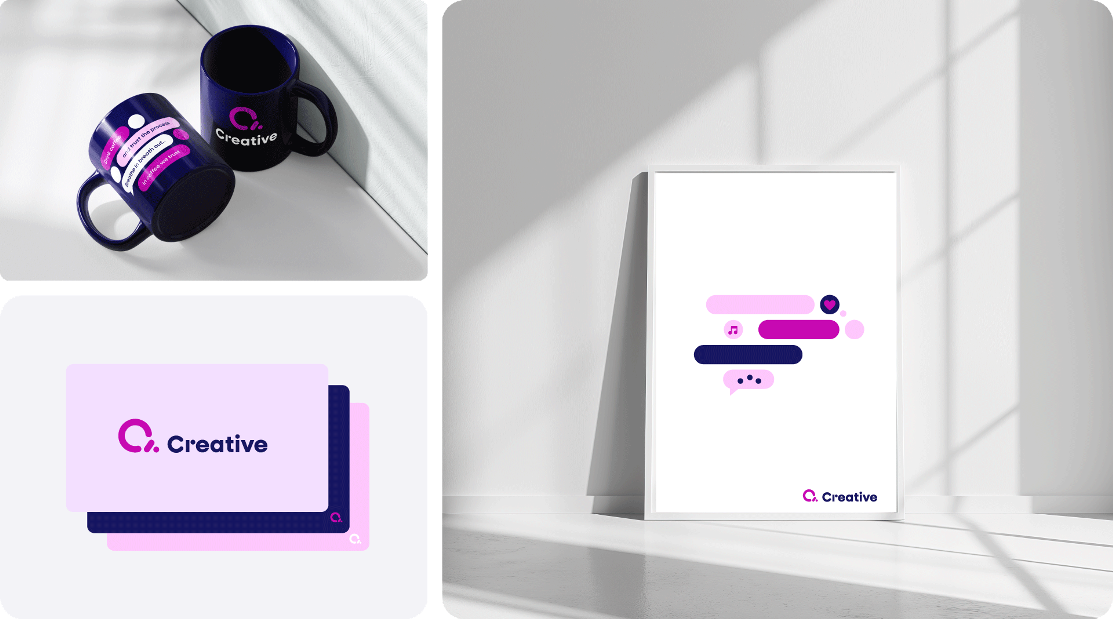 Creative Interiør, kopp, ppt og poster