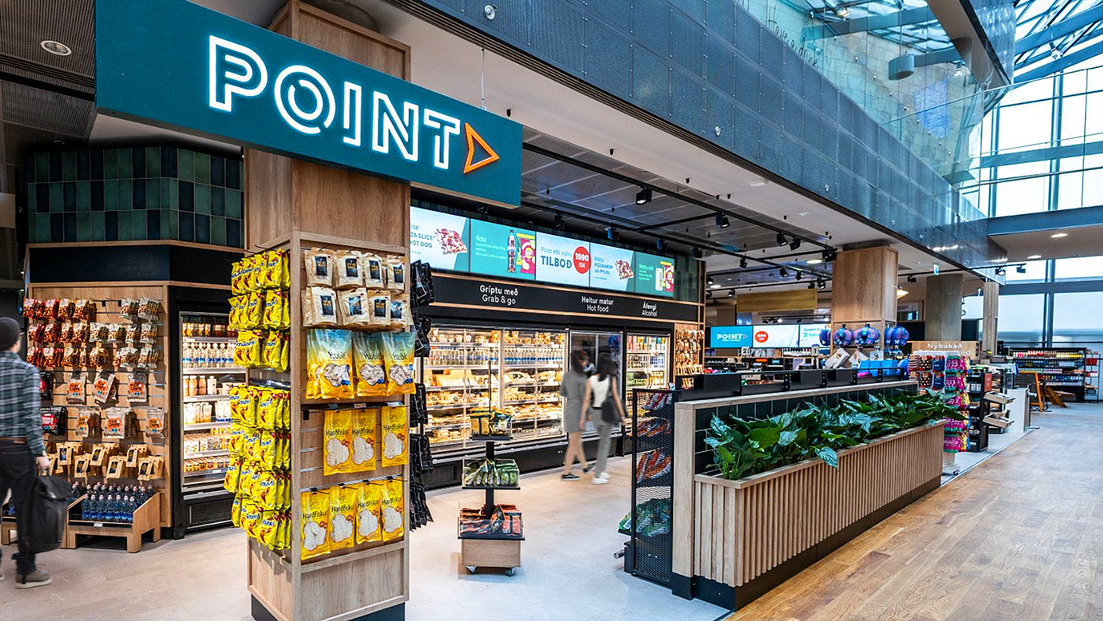 Retaildesign: Bilde av Point butikk på lufthavn