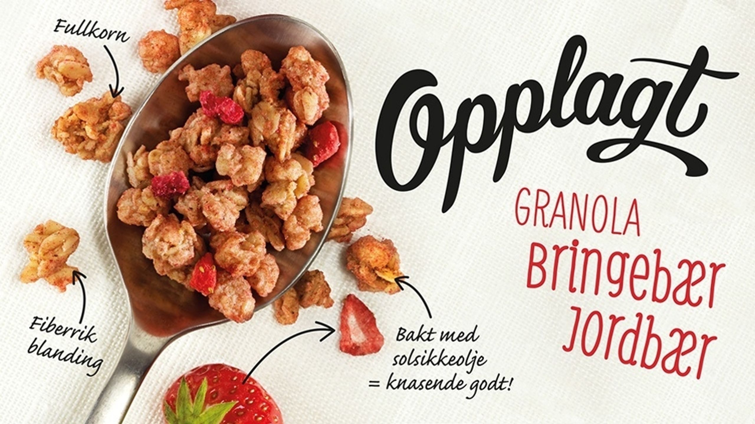 Skje med Opplagt granola