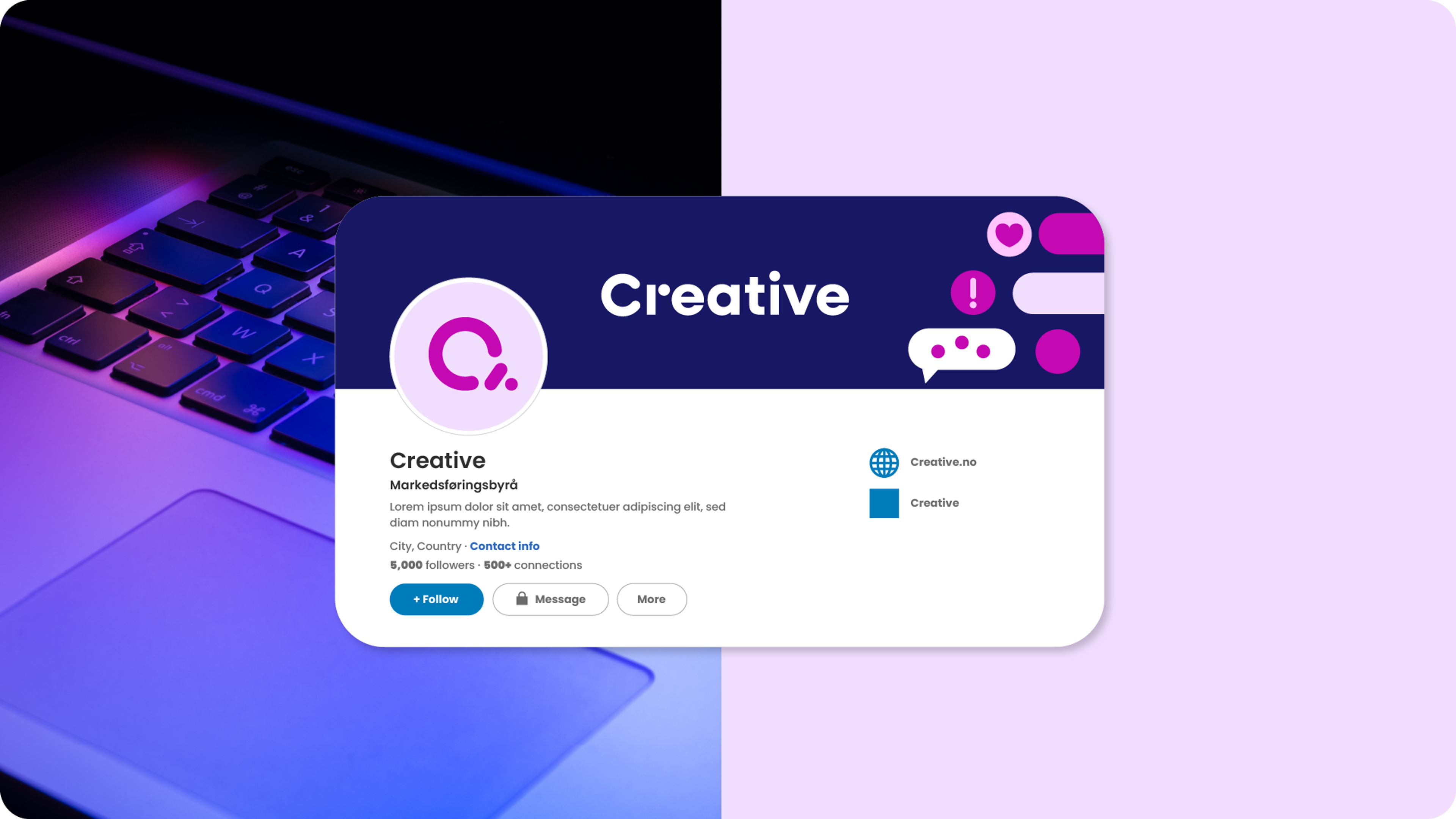 Creative Linkedin profil