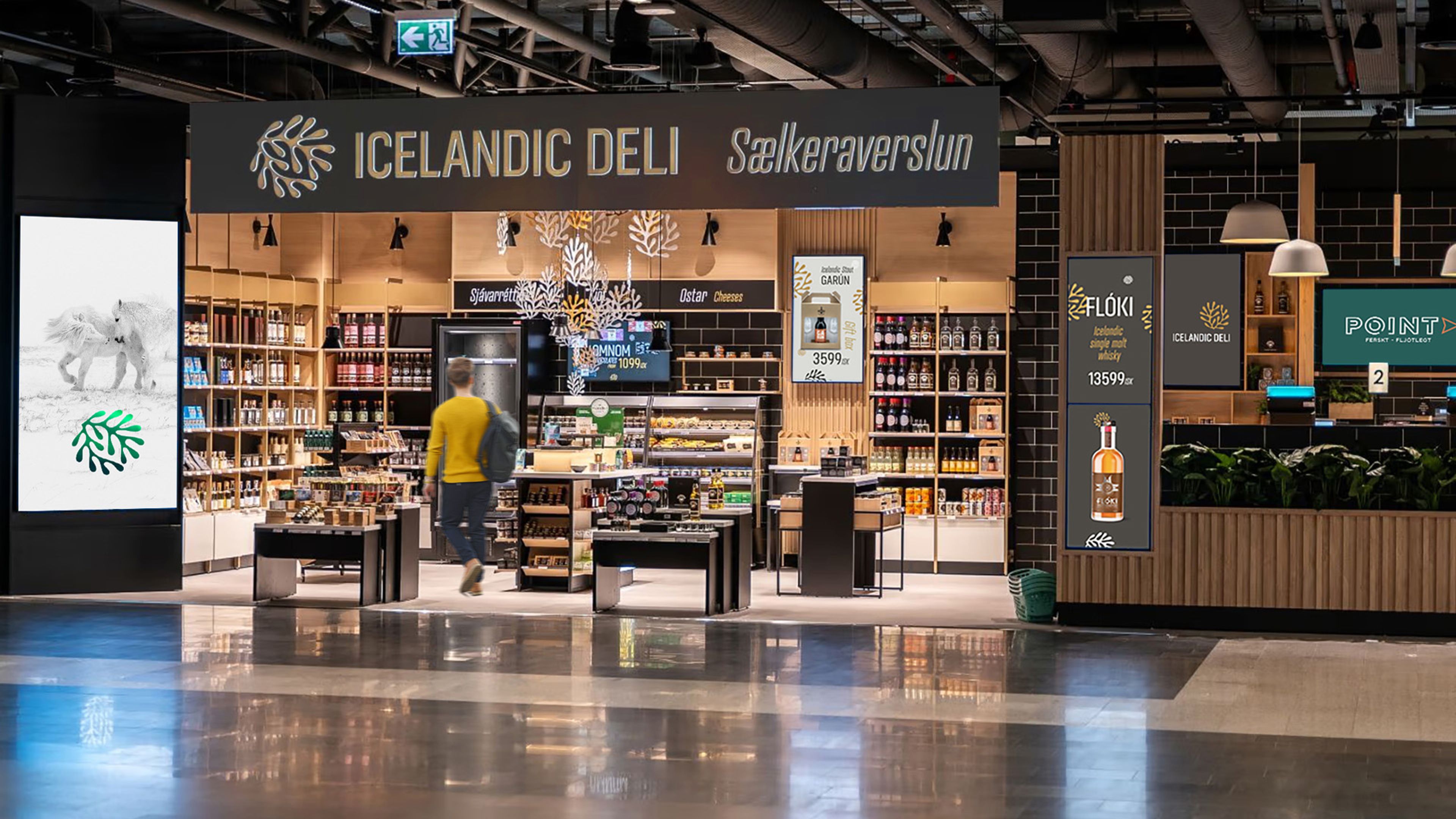 Bilde av innsyn til Icelandic Deli butikk