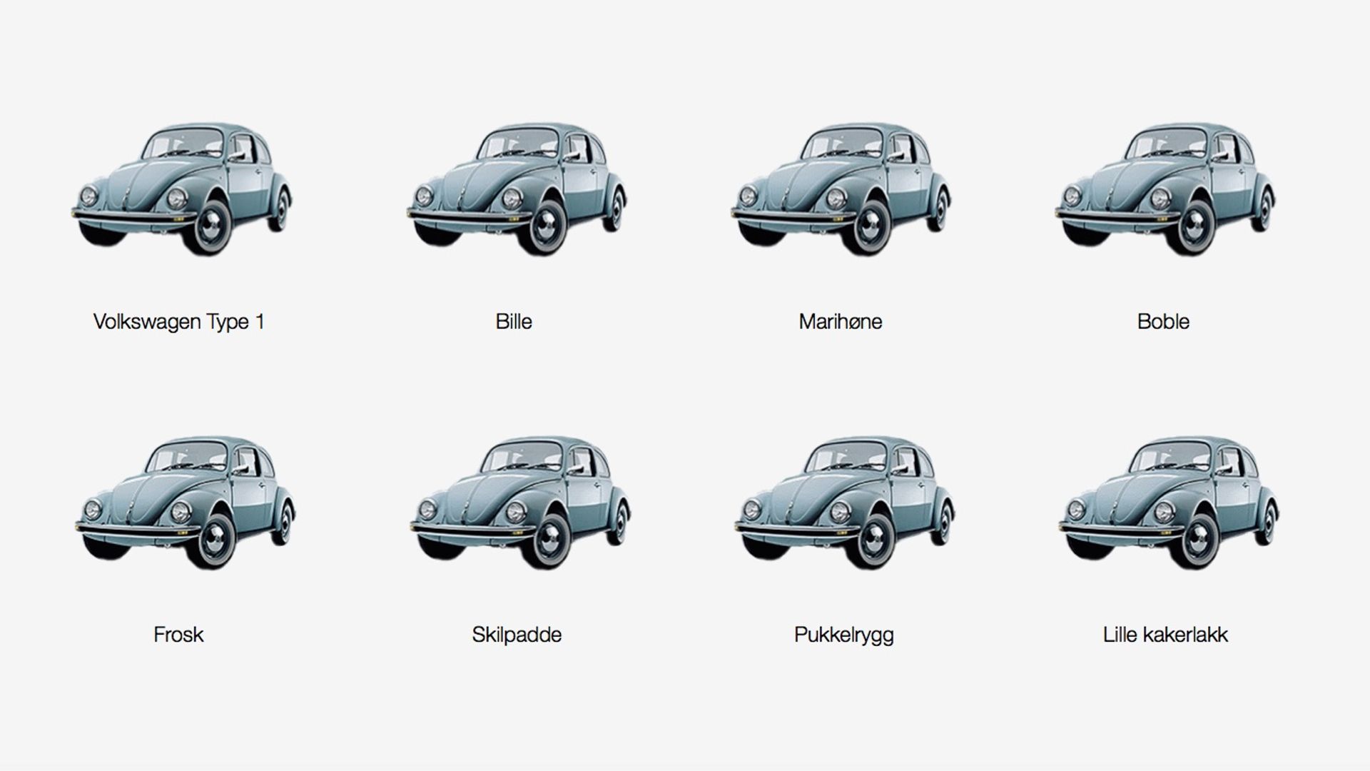 Volkswagen - produktet som merkemarkør og distinkt merkeelement