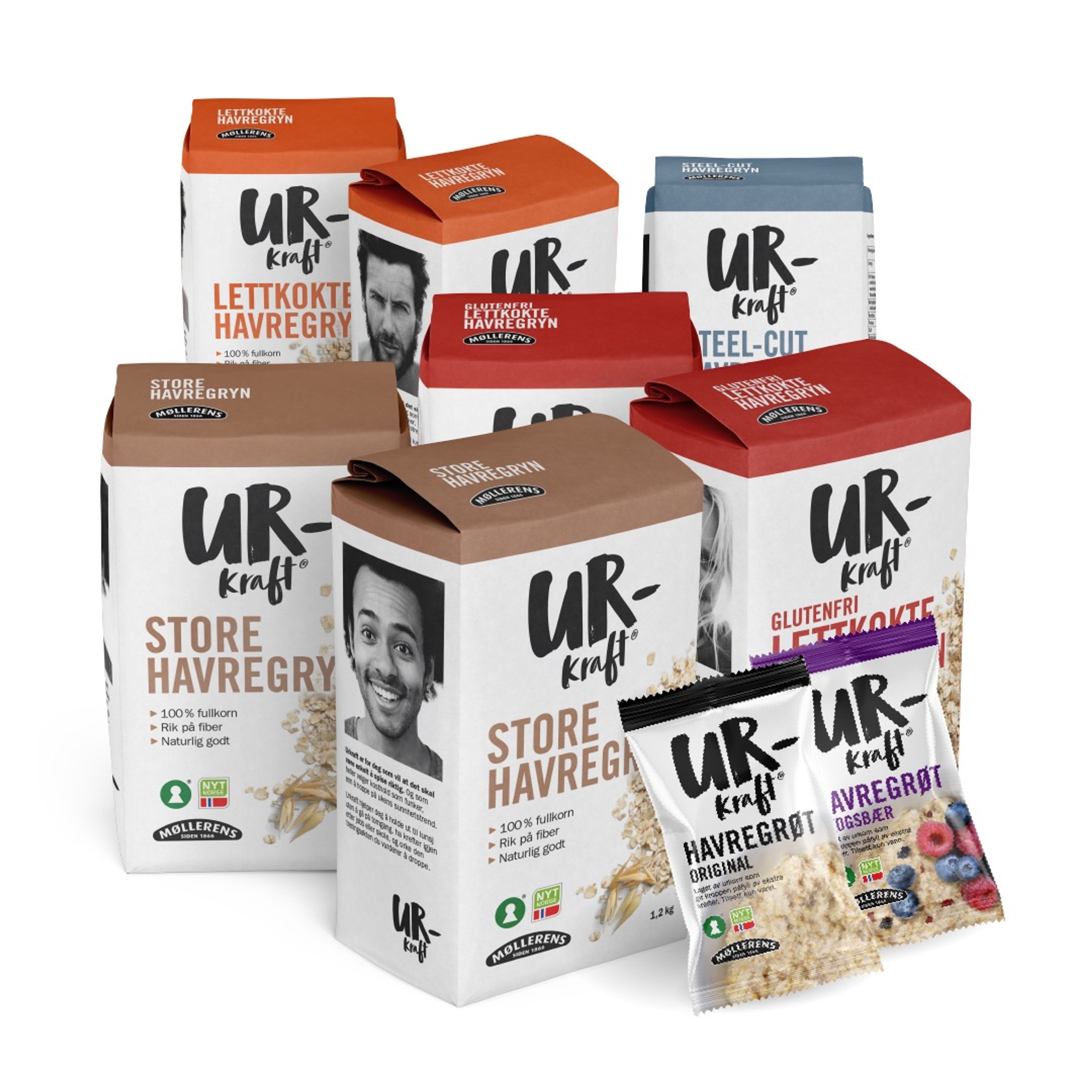 Pakninger med havregryn og havregrøt