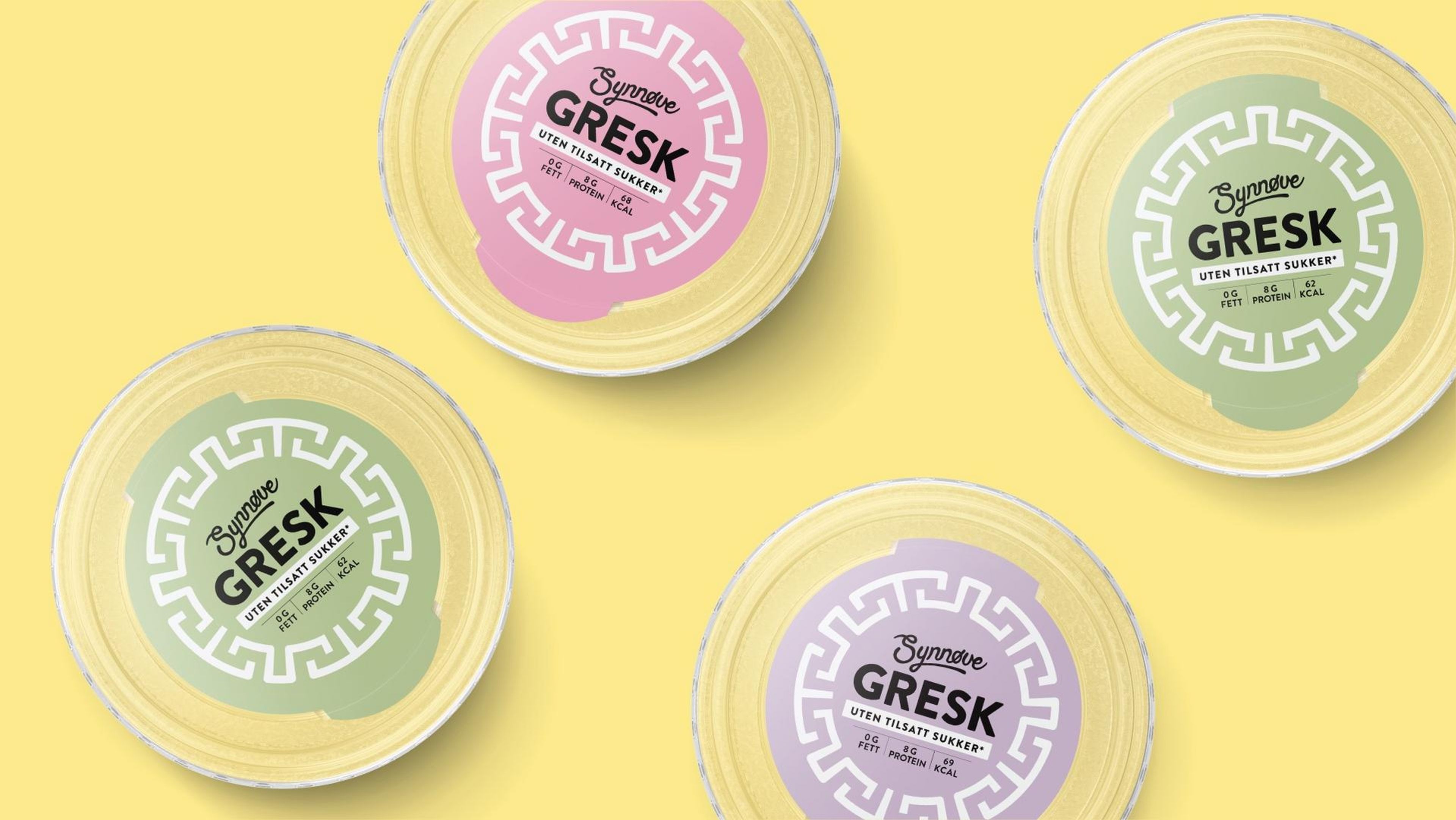 Design av Synnøve gresk yoghurt