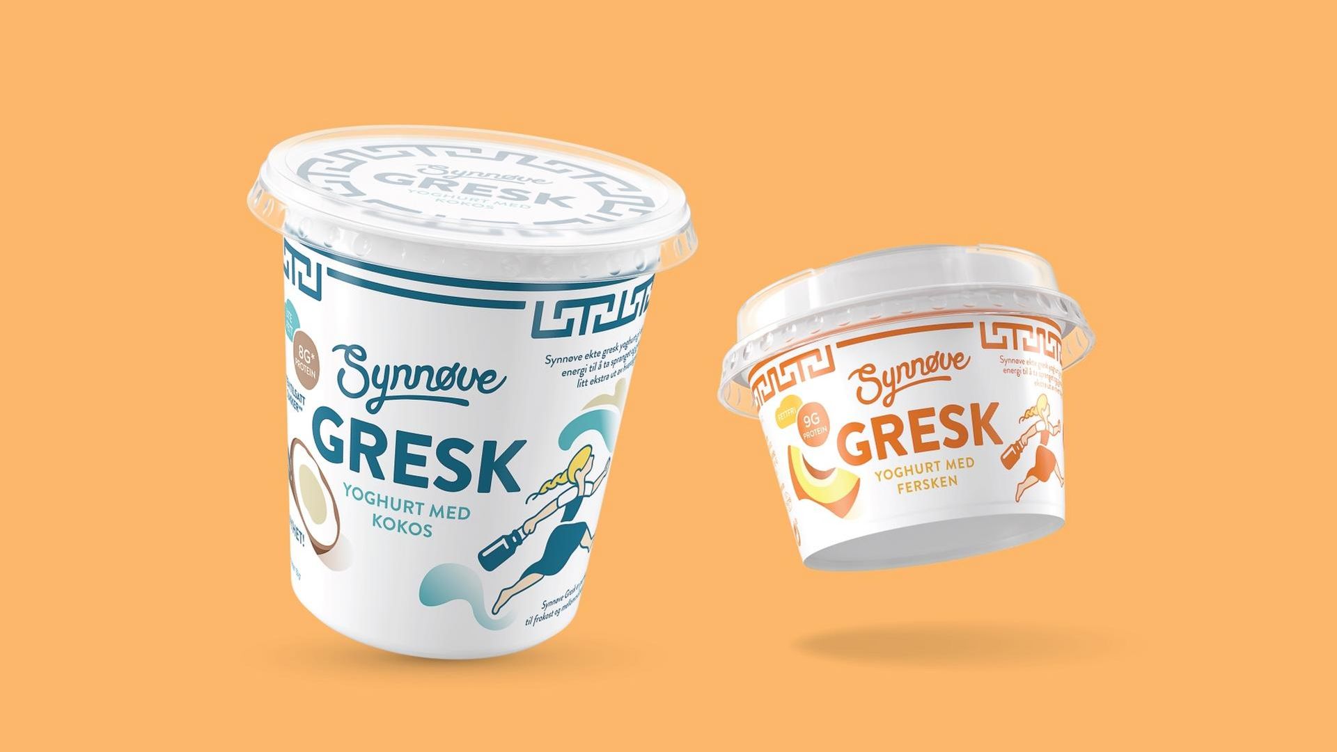 Pakningsdesign Synnøve gresk yoghurt