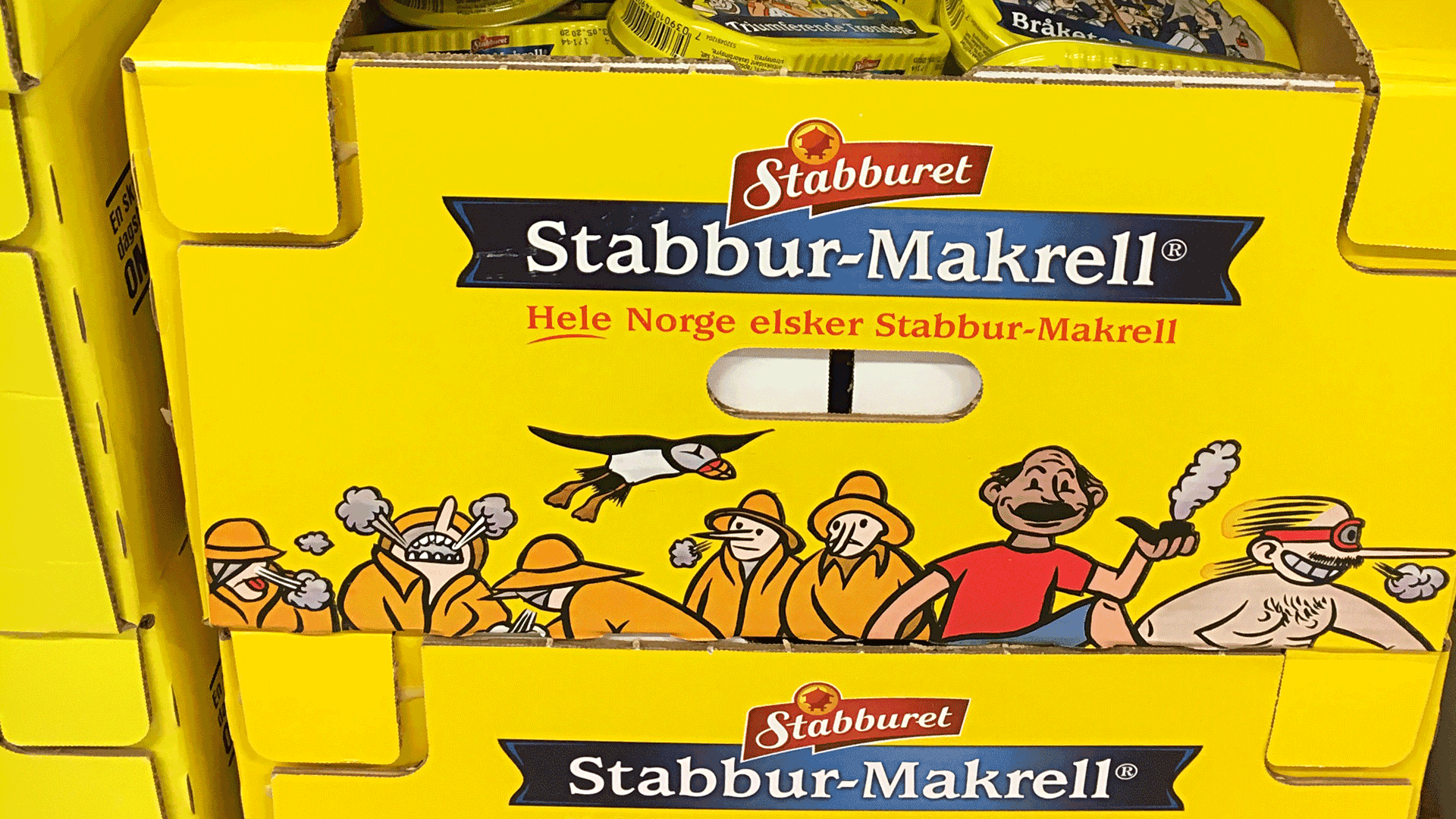 Stabbur-Makrell i butikkhyllen