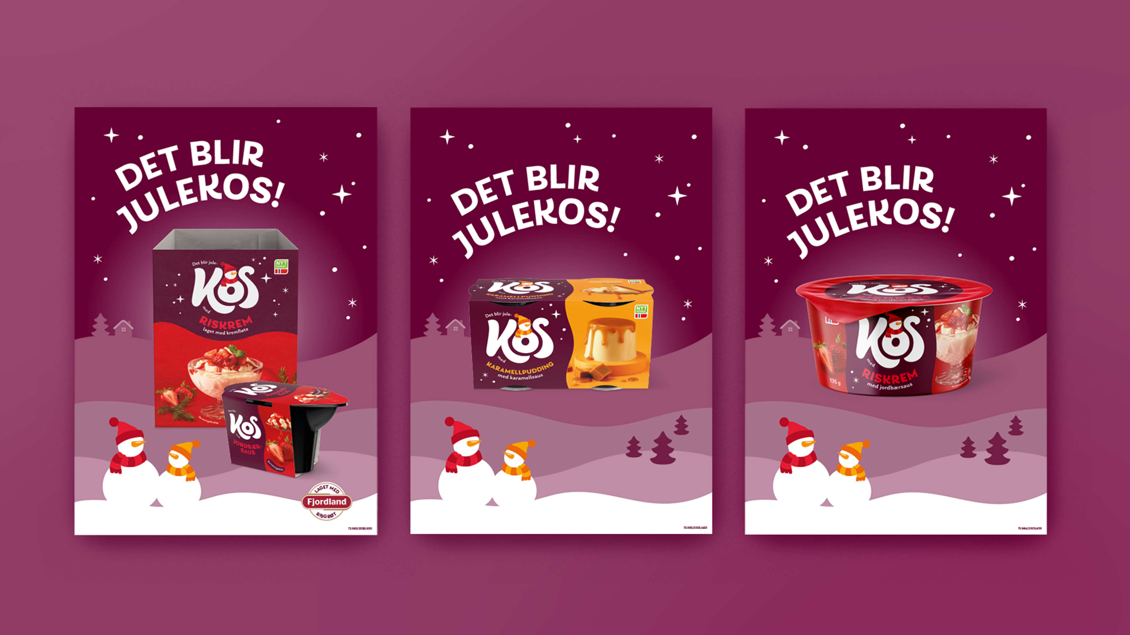 Bilde av butikkplakater til jul