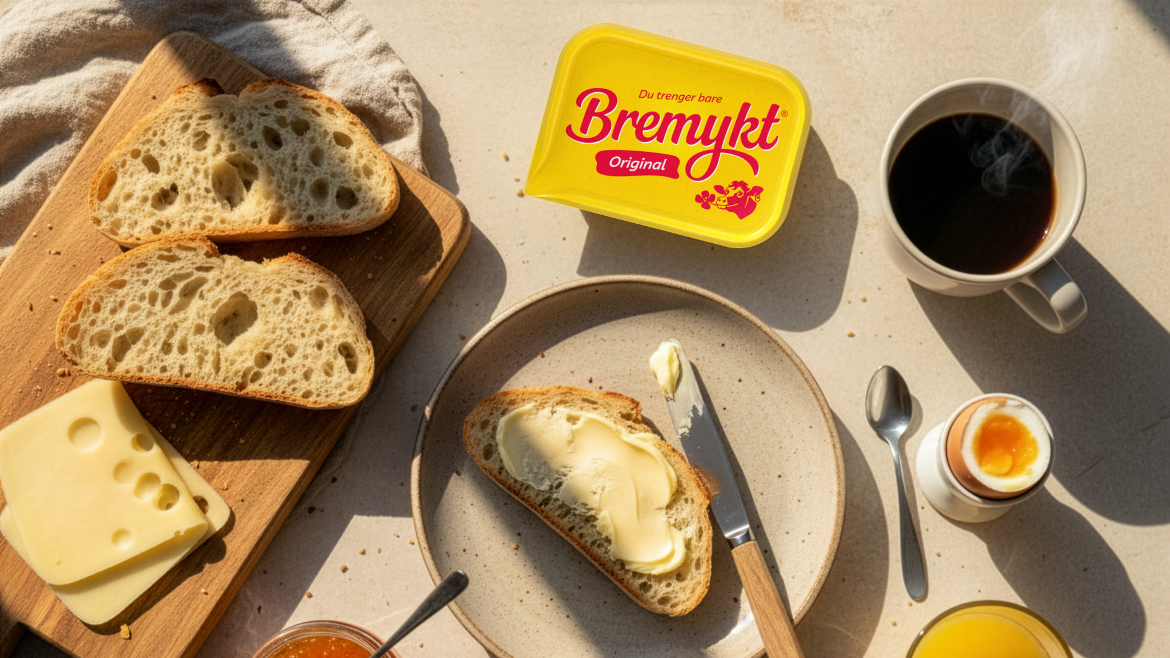 Bilde av Bremykt pakningsdesign på frokostbord