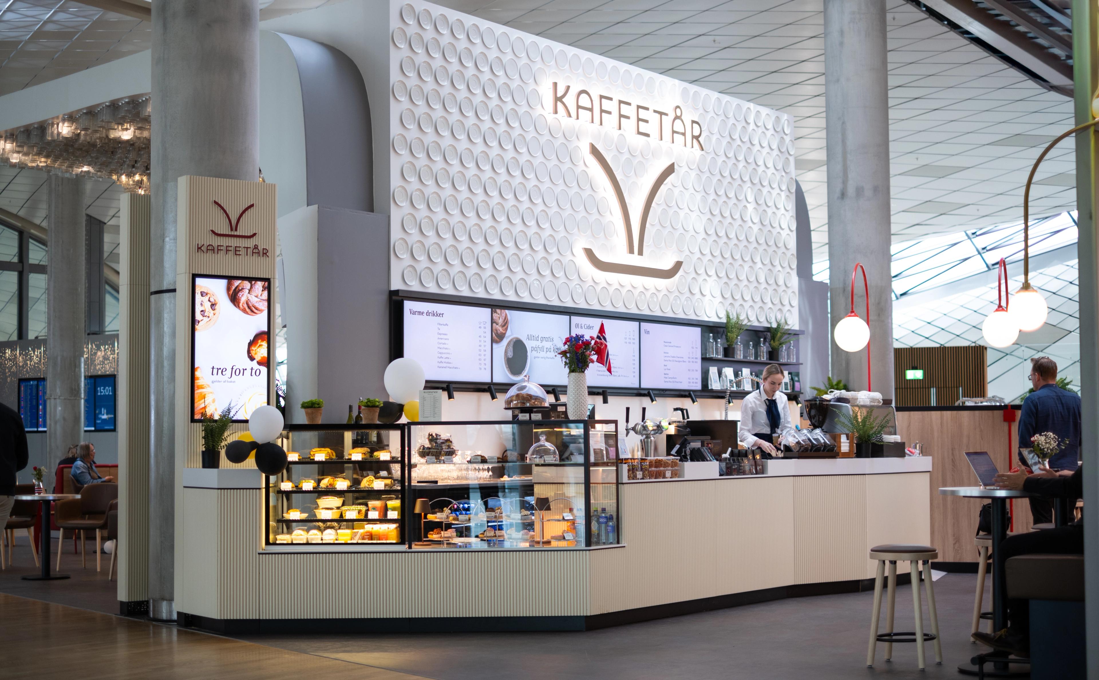 Bilde av Kaffetår på Oslo lufthavn