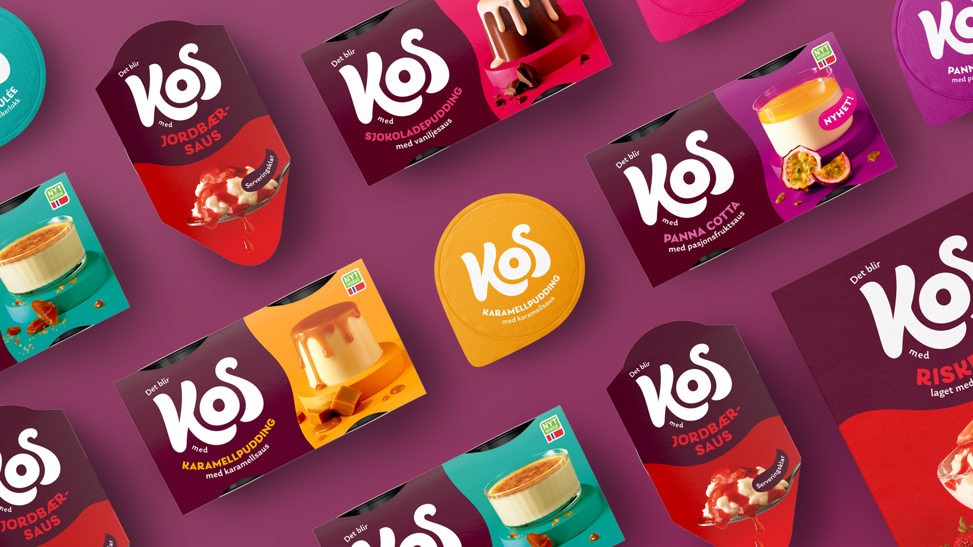 Bildet viser pakningsdesign fra siden og ovenfra (lokk)