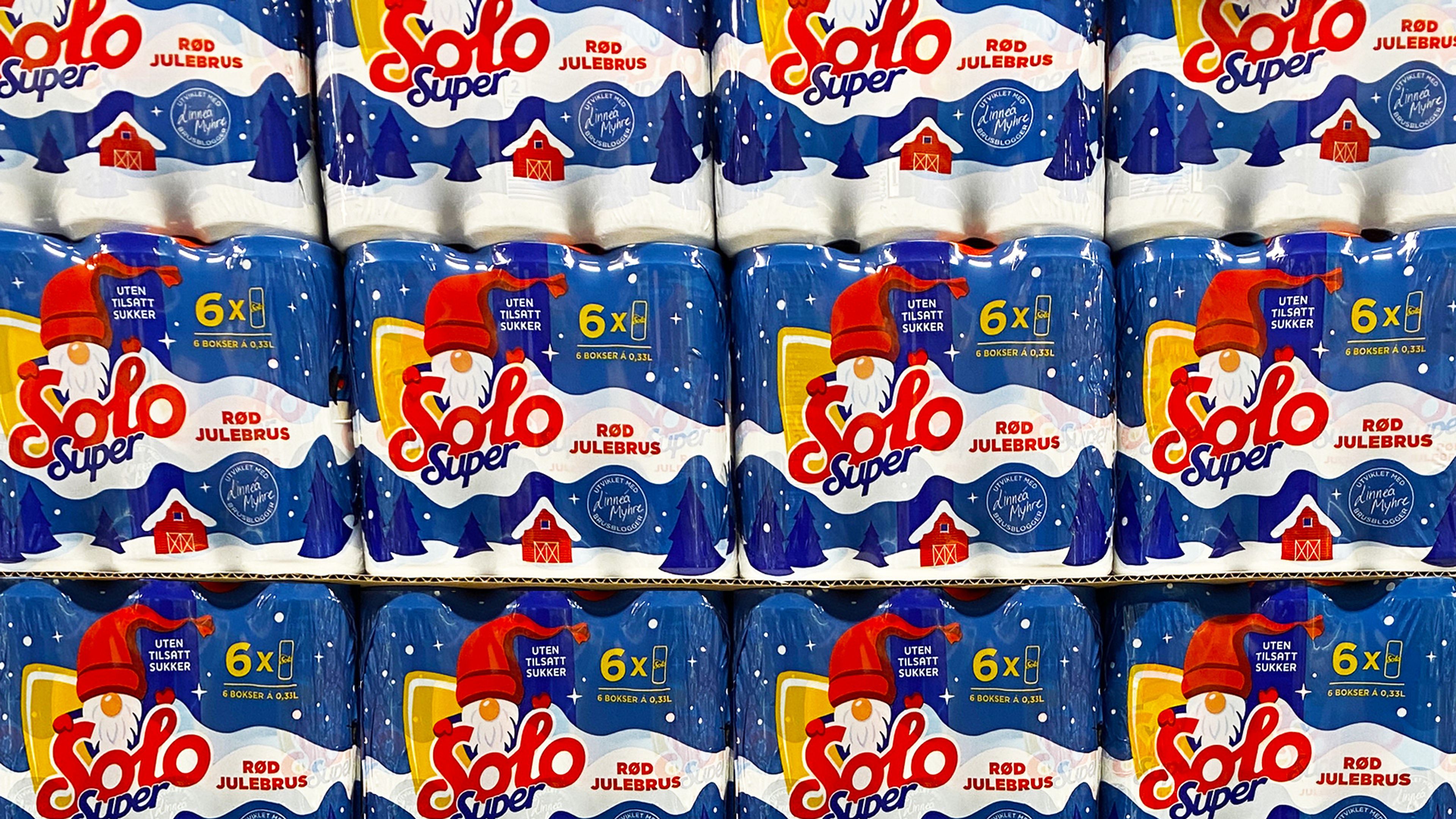 Solo Super Julebrus 6 pak på pall