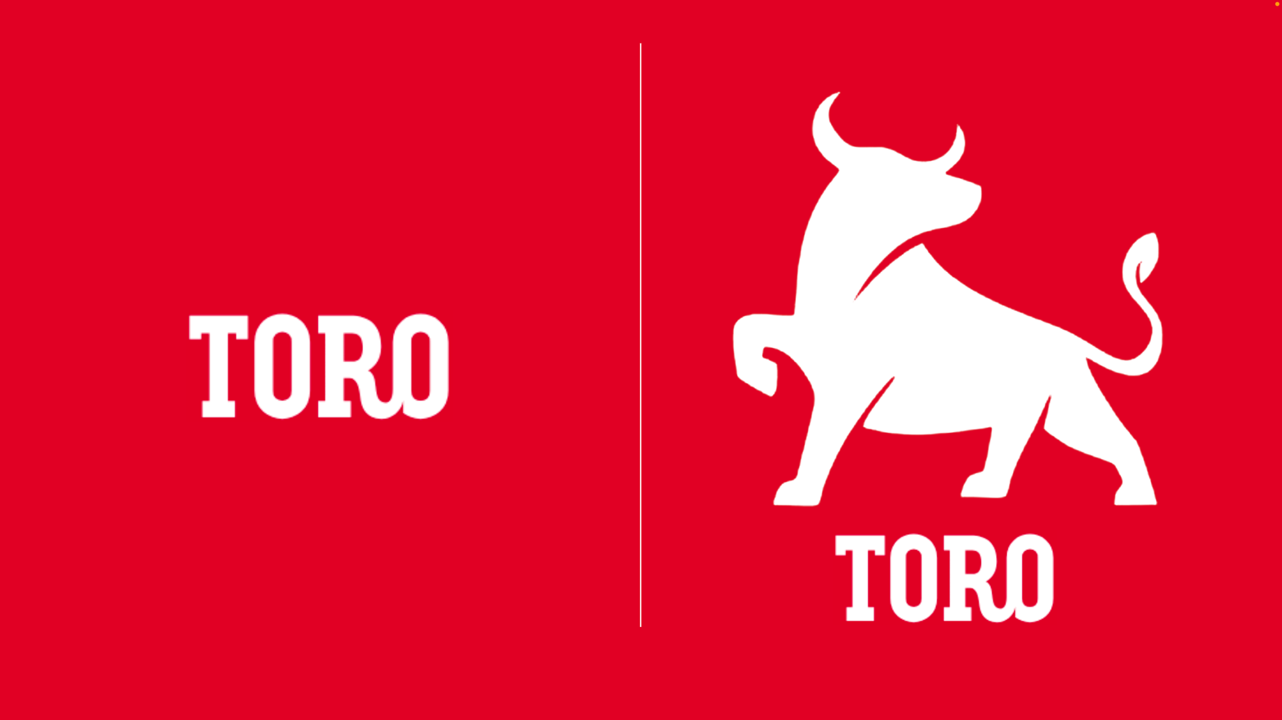 Toro logo og log-illustrasjon med okse