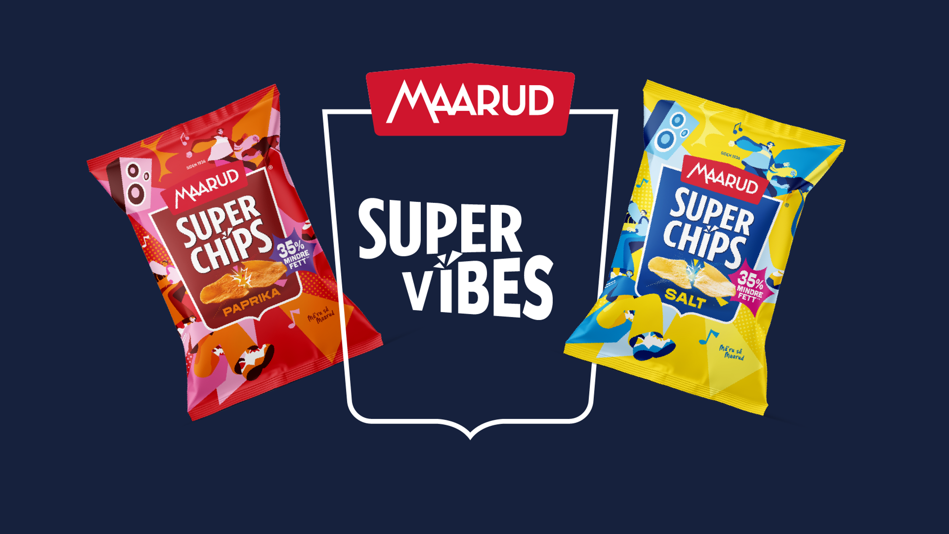 Nyhetene Maaruds Superchips, paprika og salt