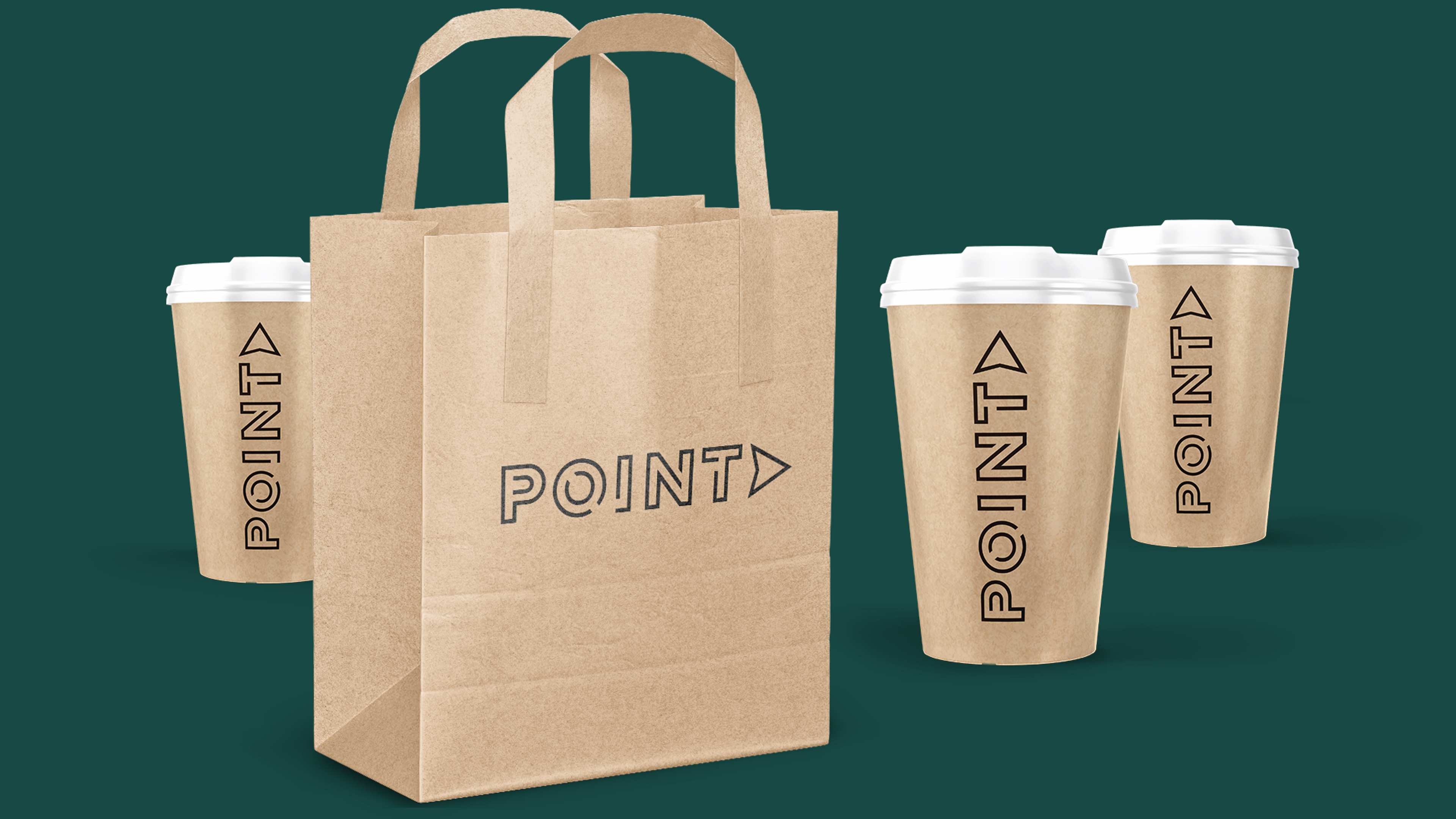 Bilde av handlepose og beger med point logo