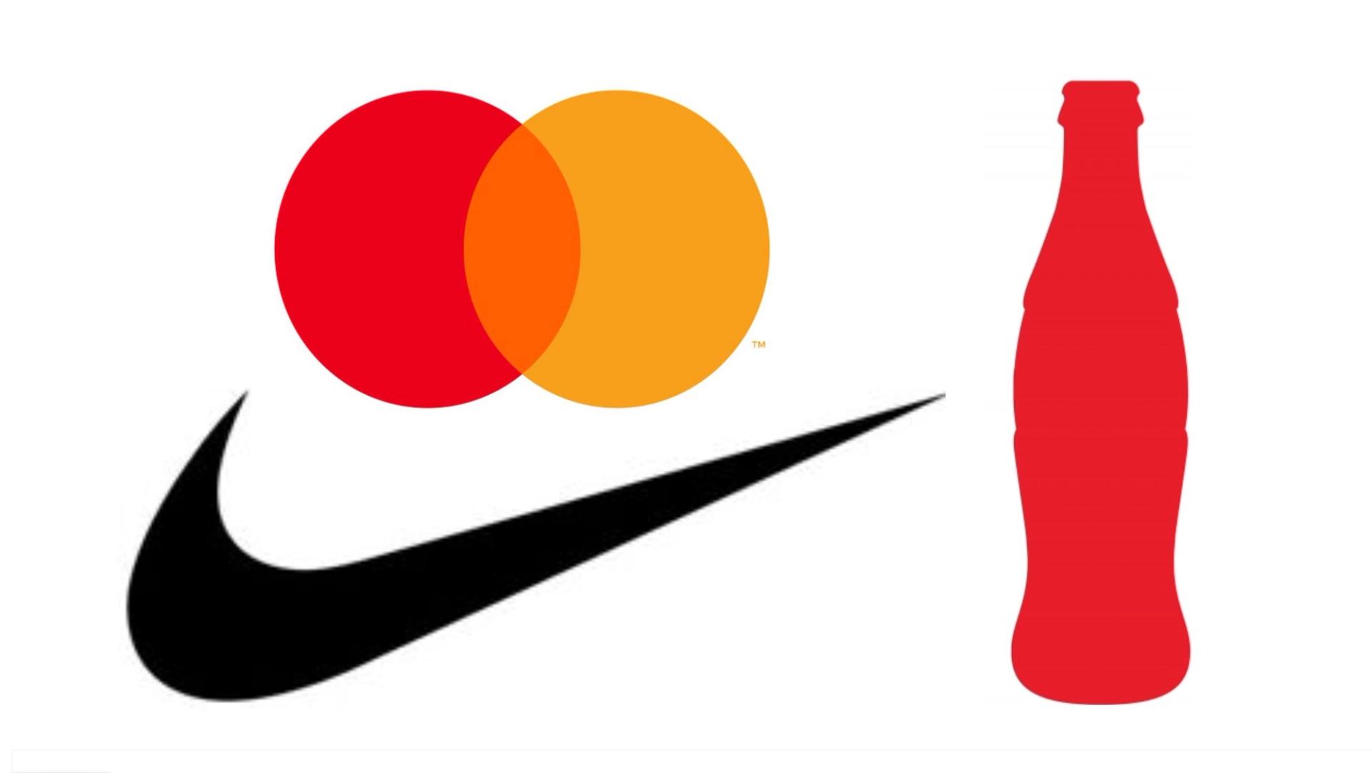Logoer og distinkte merkeelementer: Nike, MasterCard og Coca-Cola