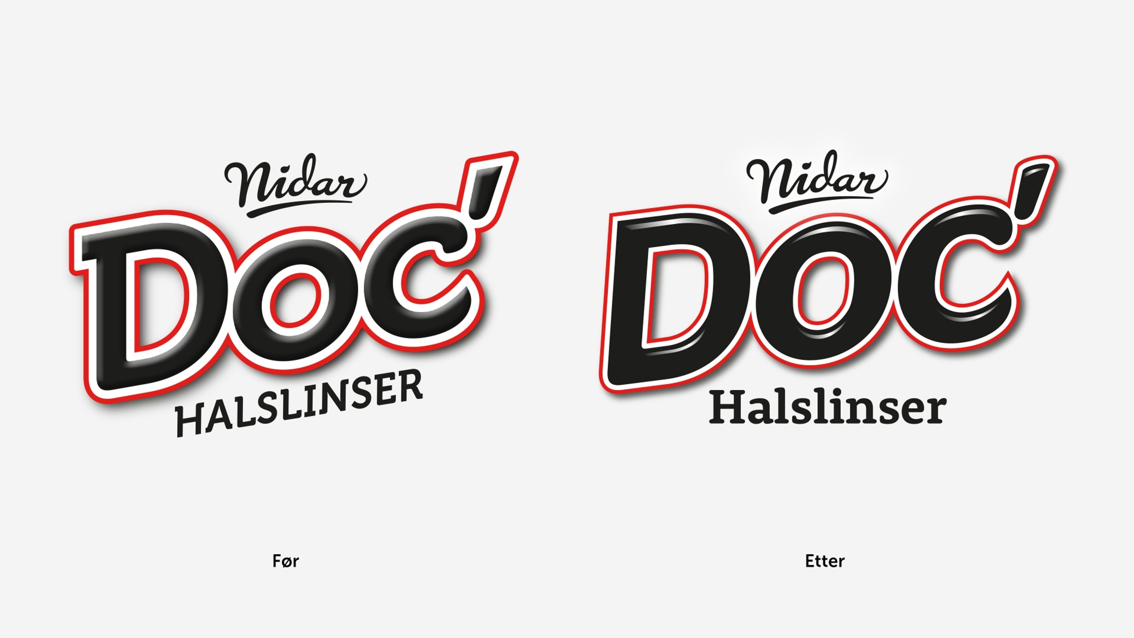 Doc logo før og etter