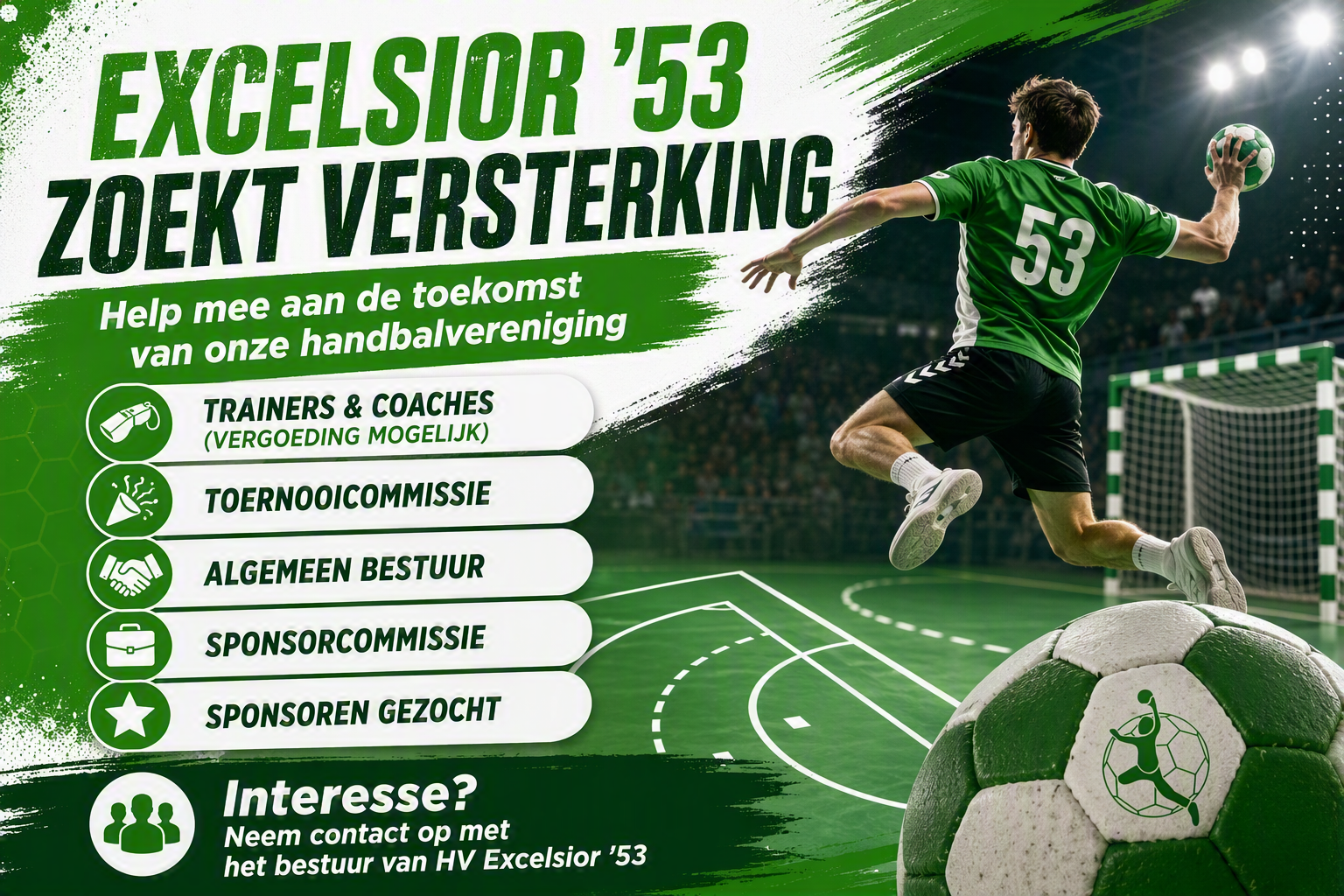💚 Excelsior '53 zoekt versterking! 💚
